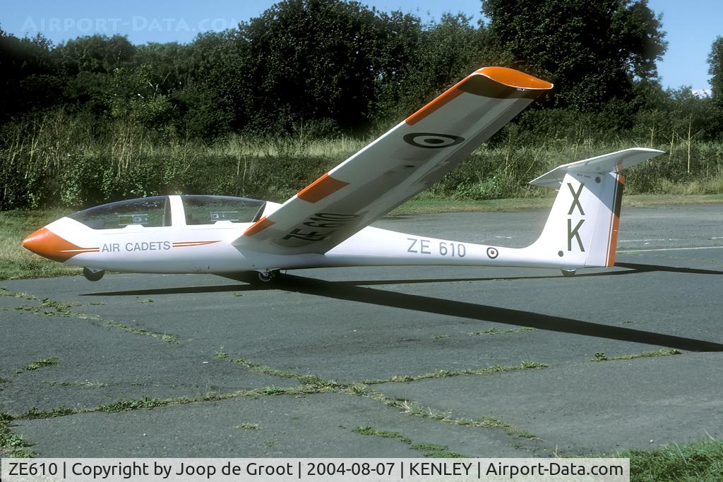 ZE610, Grob G-103A Viking TX1 C/N 33959-K-192, British Glider Association number BGA3062