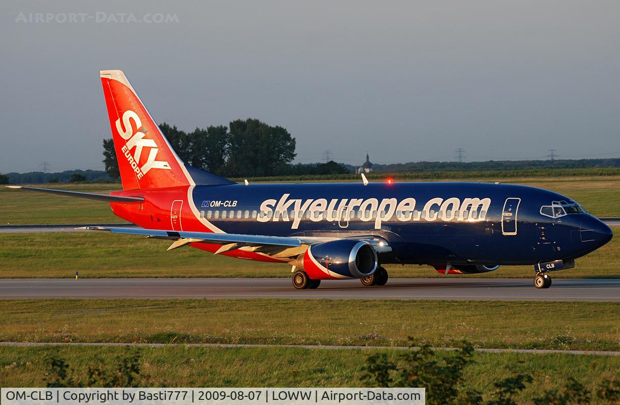 OM-CLB, 1988 Boeing 737-322 C/N 24246, skyeurope at the last sunlight