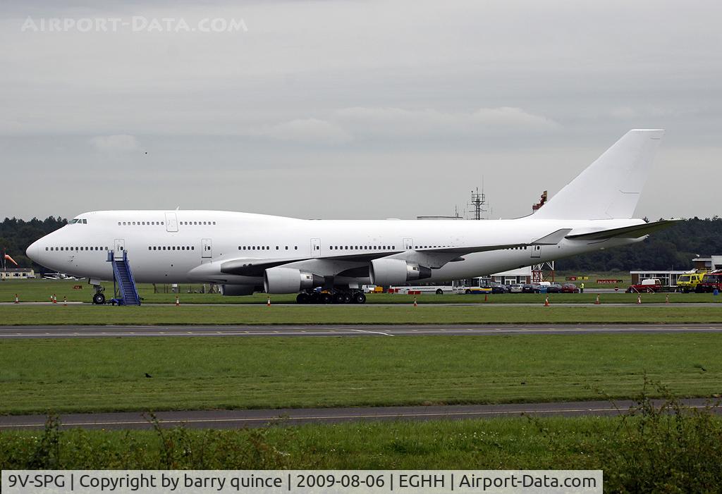 9V-SPG, 1996 Boeing 747-412 C/N 26562, After arriving at EGHH is now regesterd as N265MS