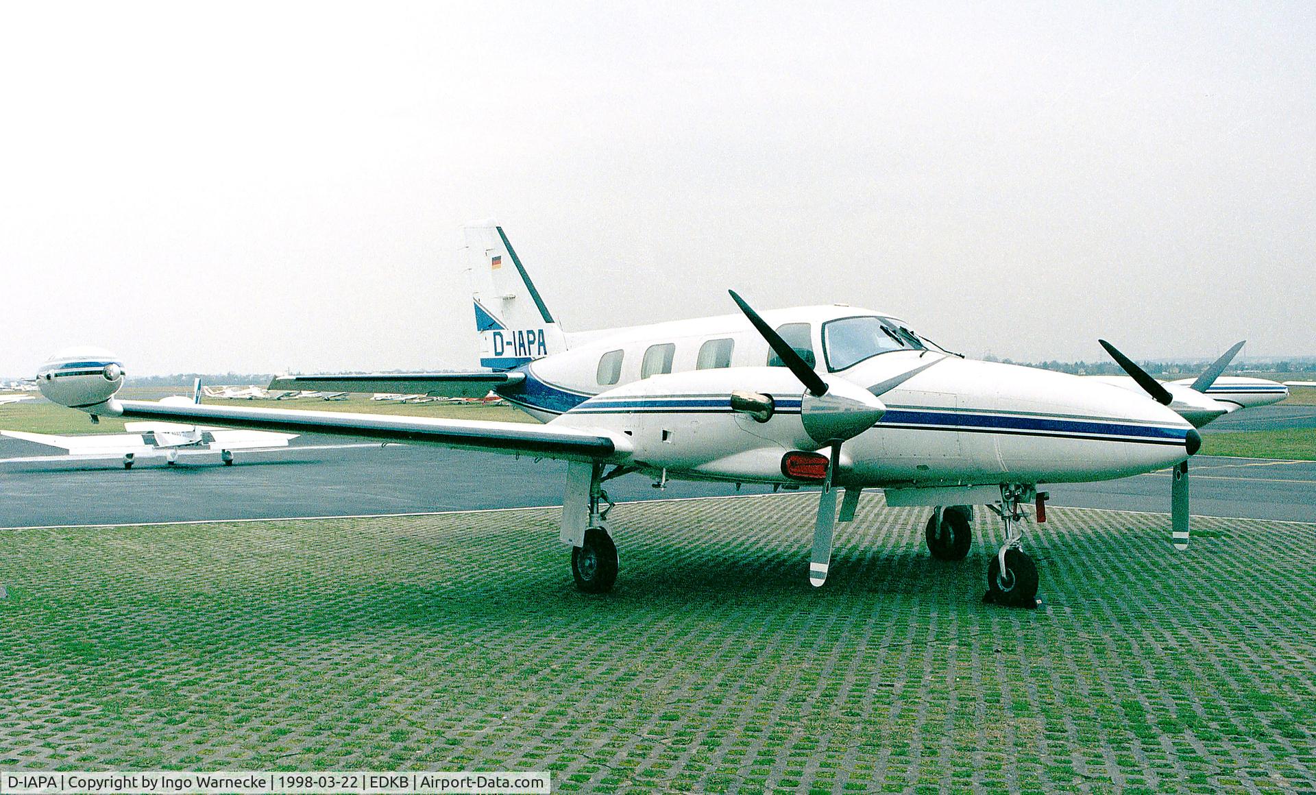 D-IAPA, Piper PA-31T1 Cheyenne I C/N 31T-8104032, Piper PA-31T1 Cheyenne I at Bonn-Hangelar airfield
