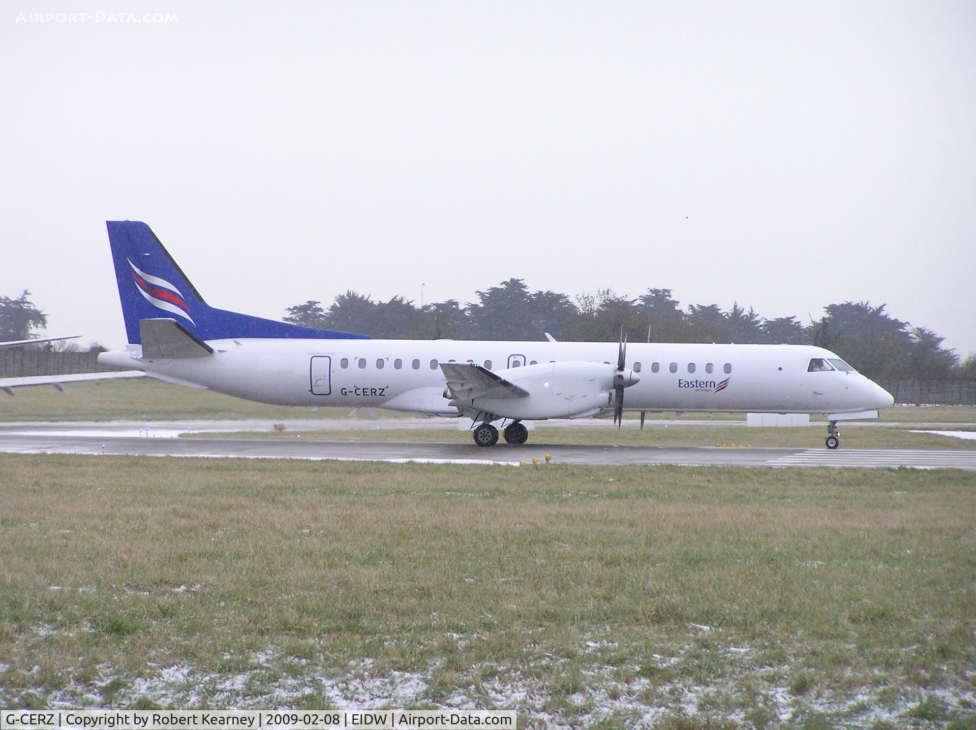 G-CERZ, 1997 Saab 2000 C/N 2000-042, SAAB2000 rolling