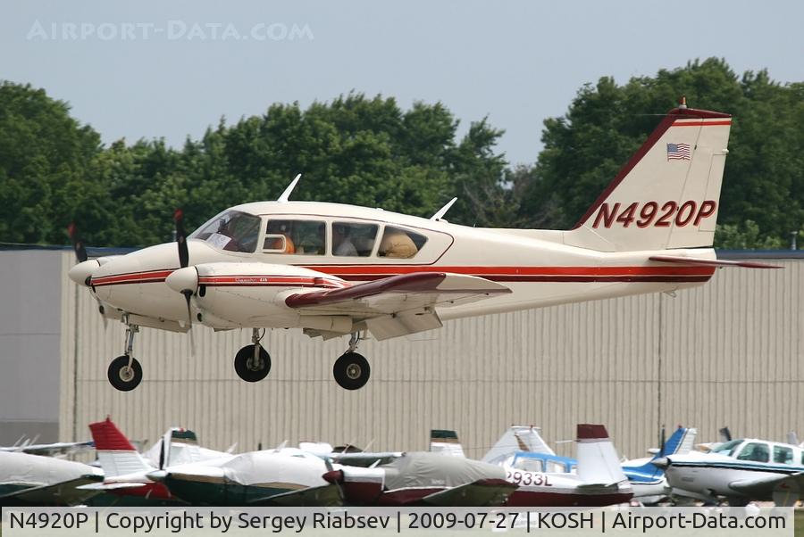N4920P, 1962 Piper PA-23-235 Apache C/N 27-510, EAA AirVenture 2009