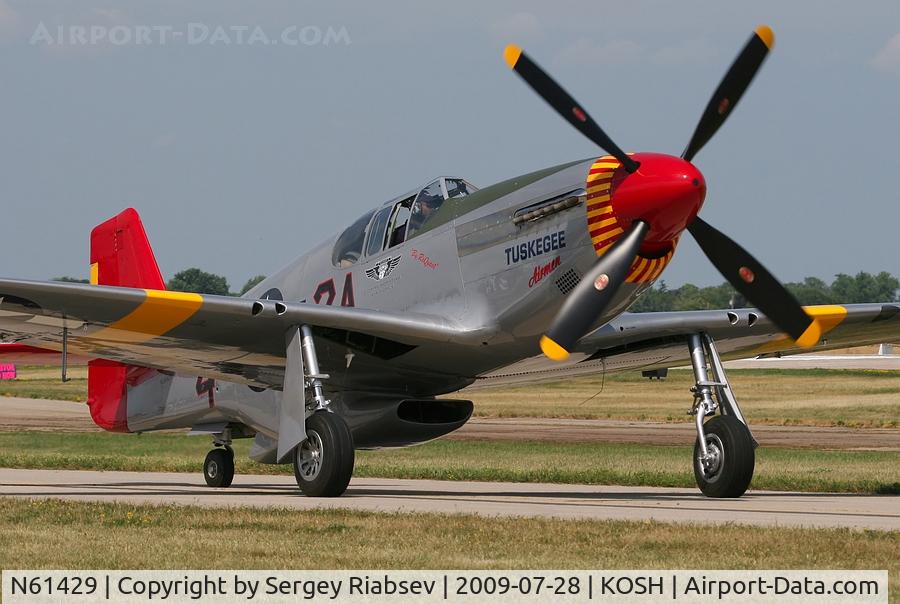 N61429, 1942 North American P-51C Mustang C/N 103-26199, EAA AirVenture 2009