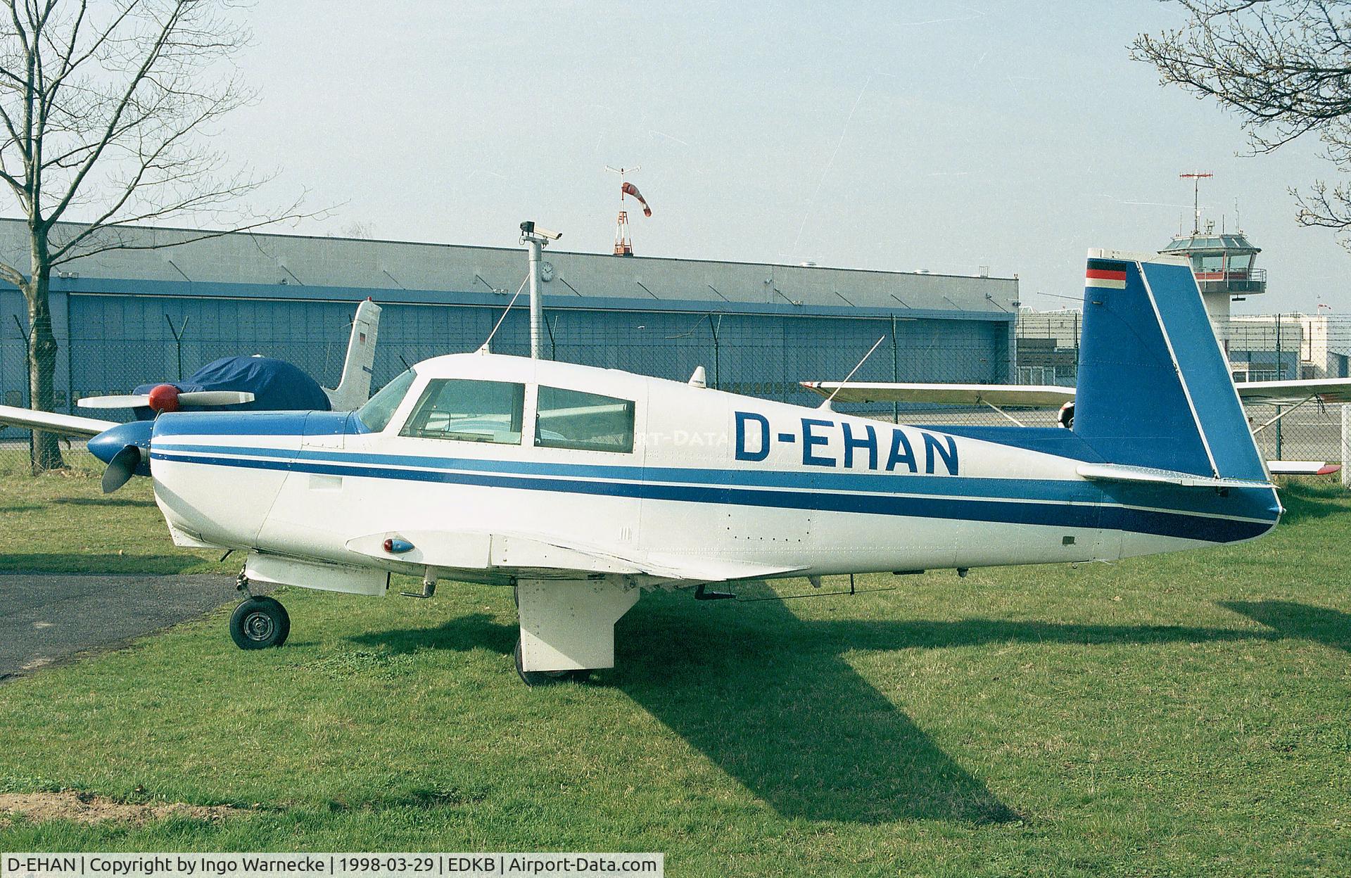 D-EHAN, 1966 Mooney M20C Ranger C/N 3314, Mooney M20C-21 at Bonn-Hangelar airfield