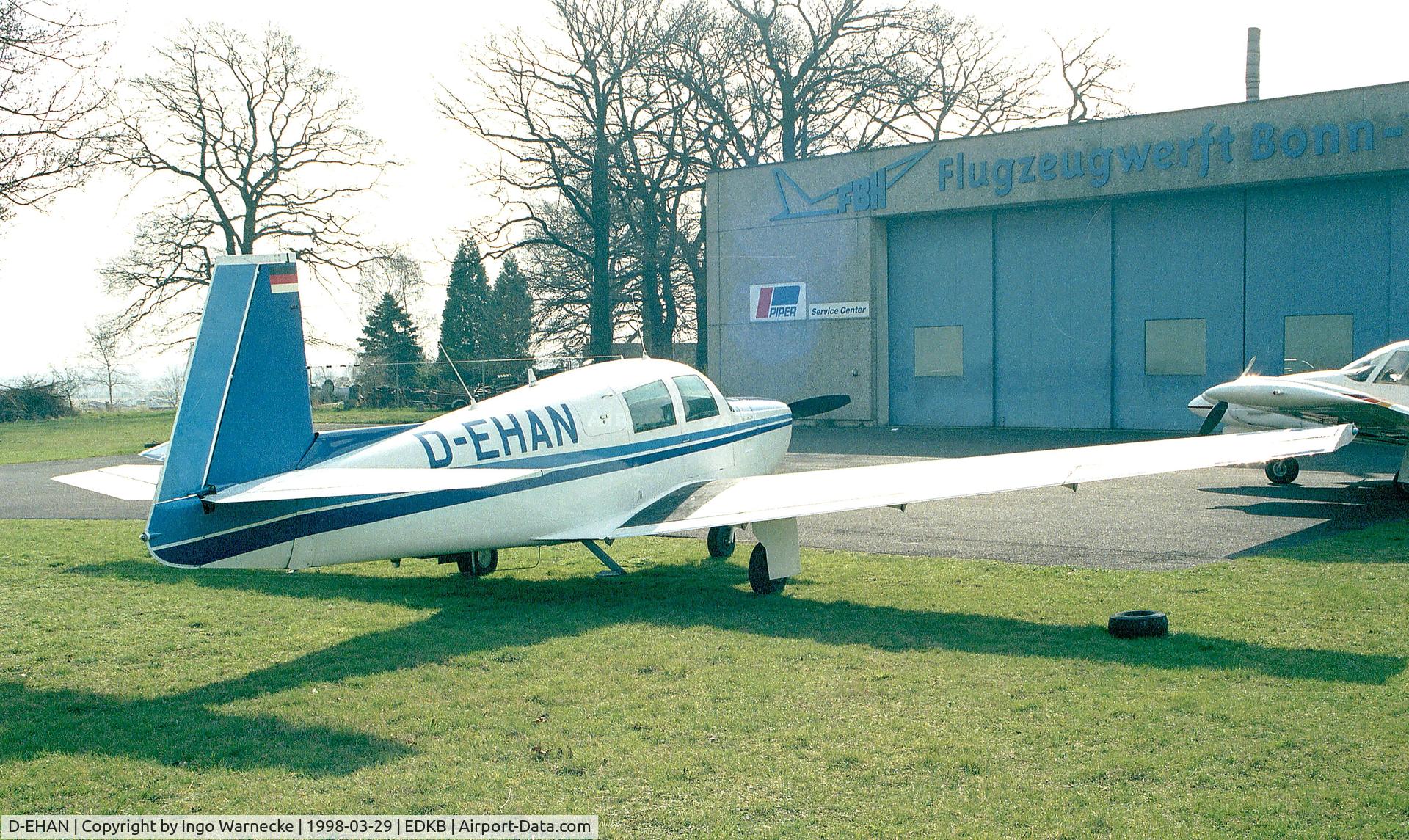 D-EHAN, 1966 Mooney M20C Ranger C/N 3314, Mooney M20C-21 at Bonn-Hangelar airfield