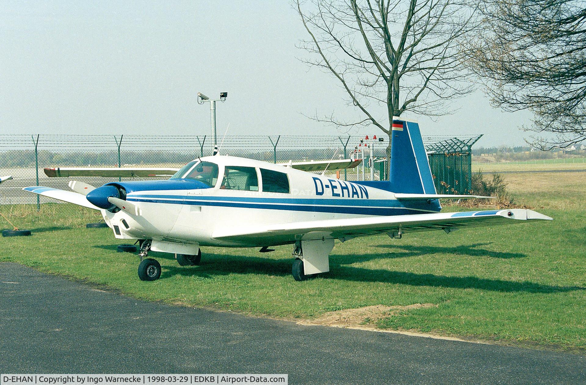 D-EHAN, 1966 Mooney M20C Ranger C/N 3314, Mooney M20C-21 at Bonn-Hangelar airfield
