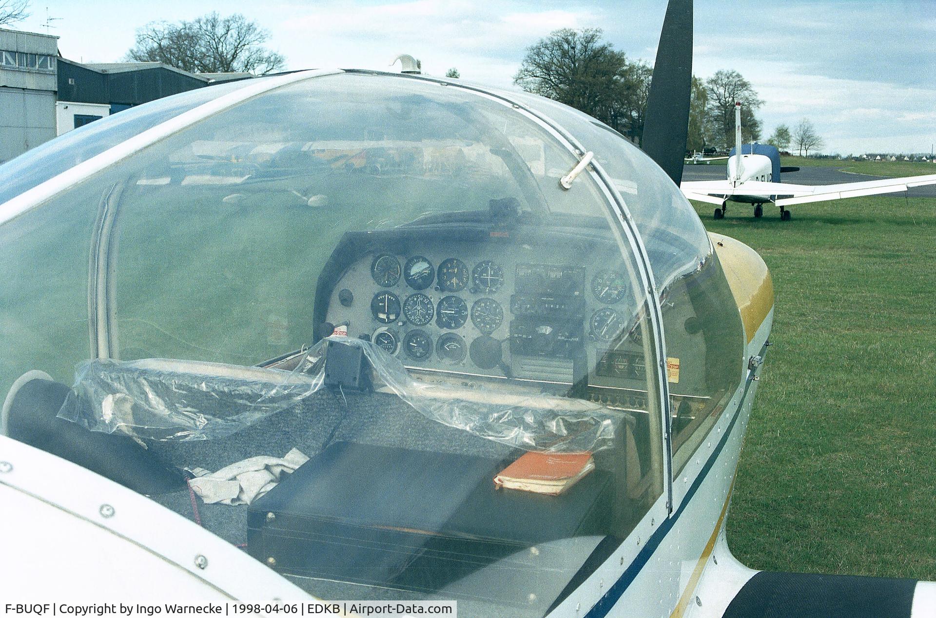 F-BUQF, Robin HR-200-120B C/N 04, Cockpit of Robin HR.200-120B at Bonn-Hangelar airfield  c#