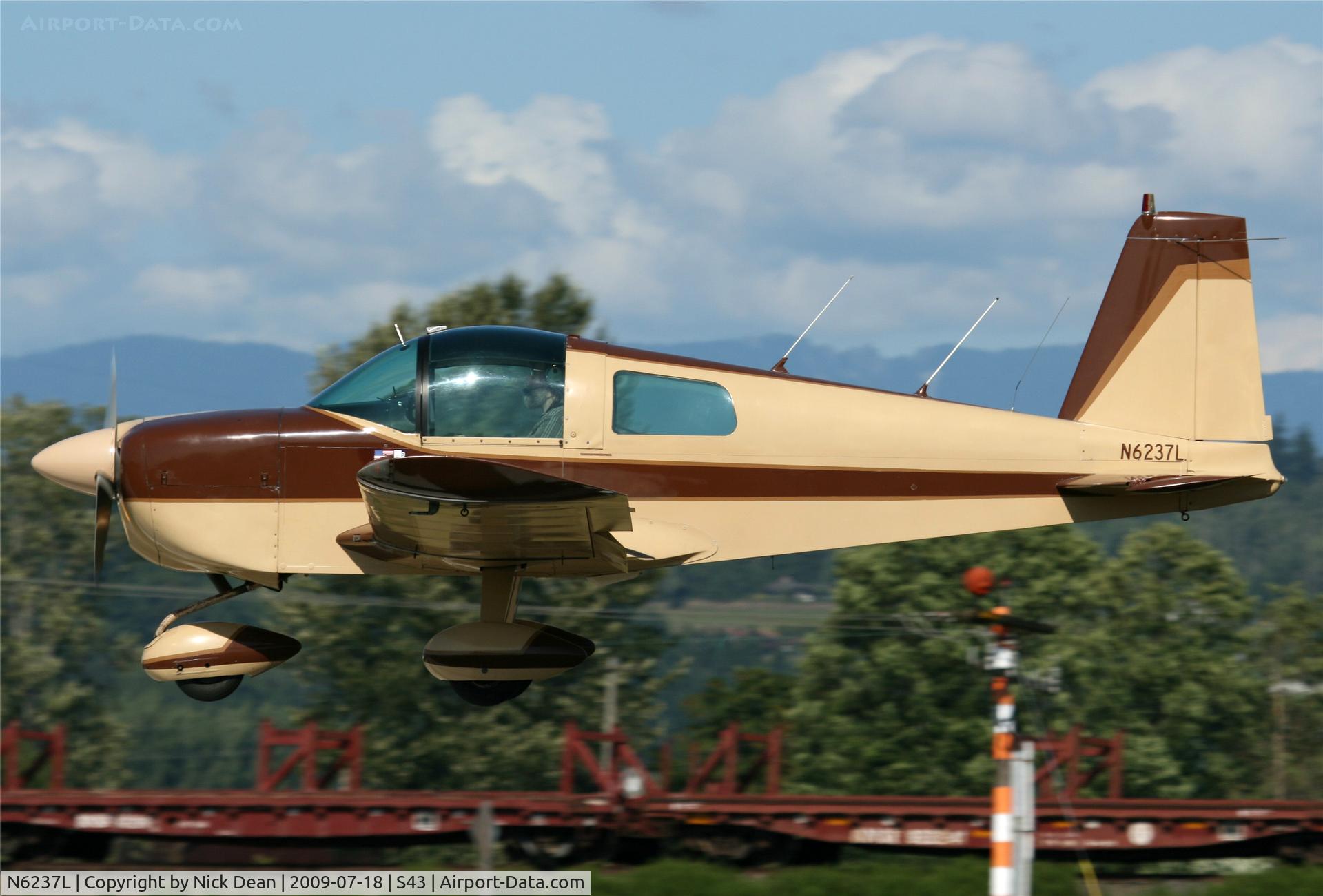 N6237L, 1970 American AA-1 Yankee C/N AA1-0437, S43