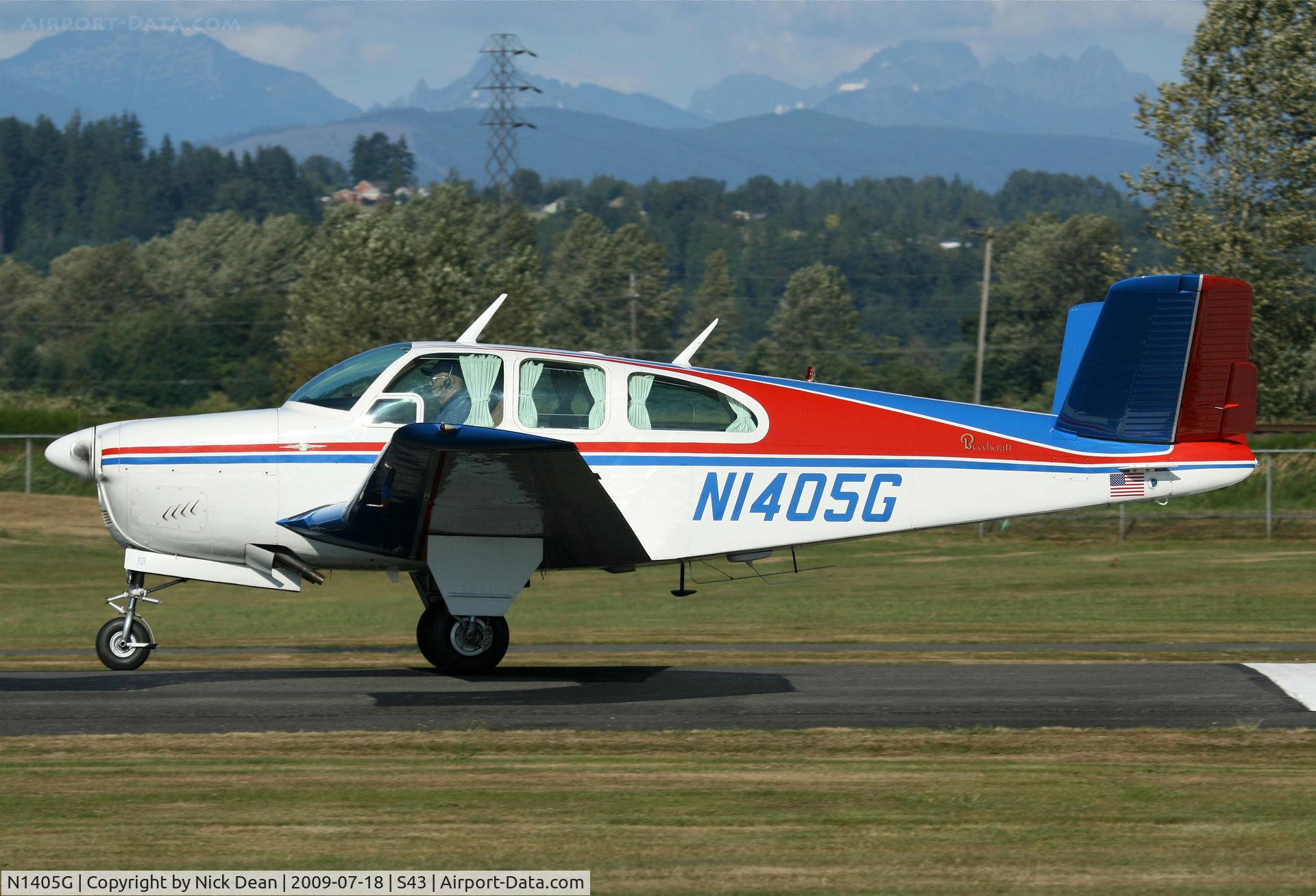 N1405G, 1961 Beech P35 Bonanza C/N D-6891, S43