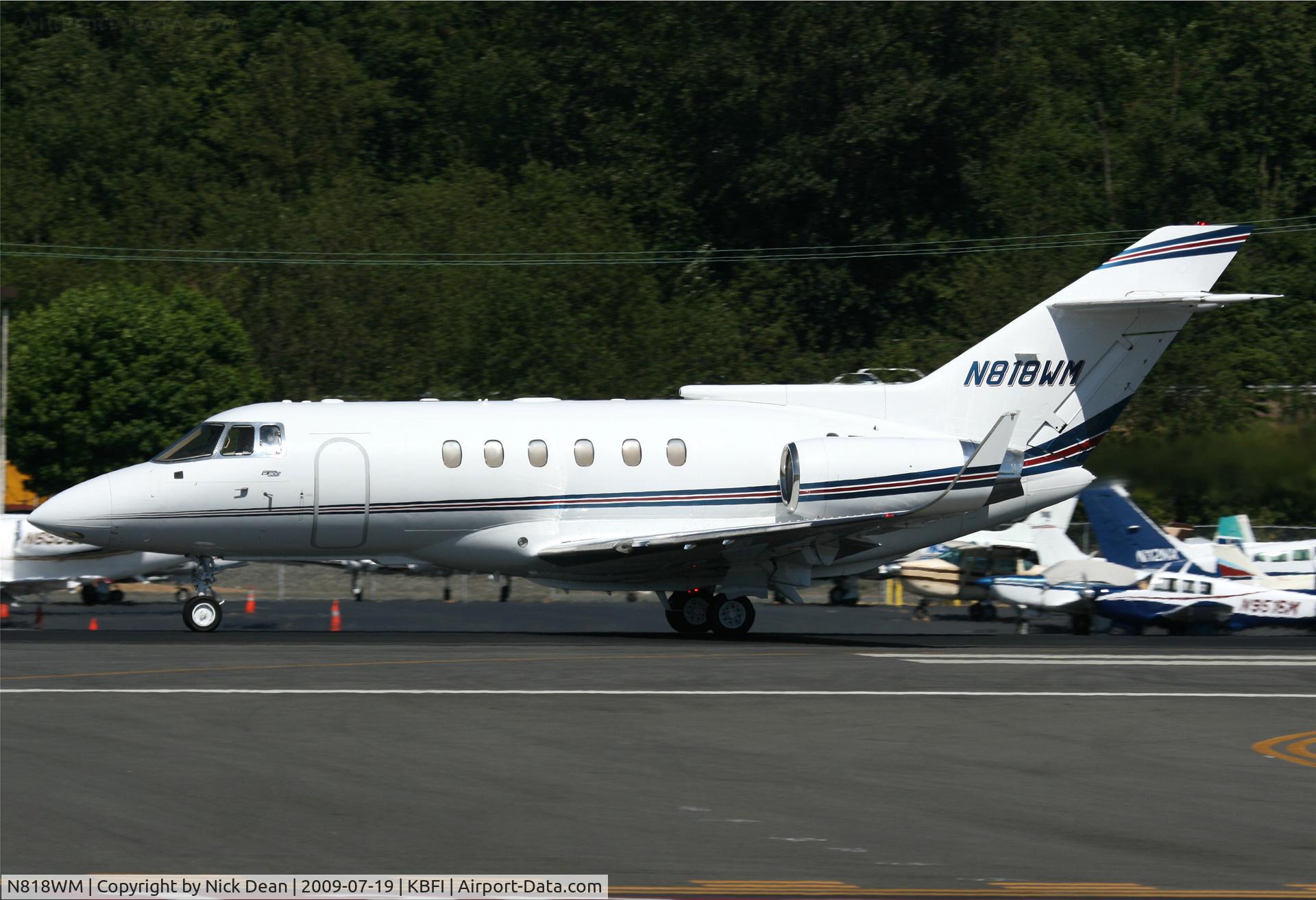 N818WM, 1988 British Aerospace BAe.125 Series 800A C/N 258126, KBFI