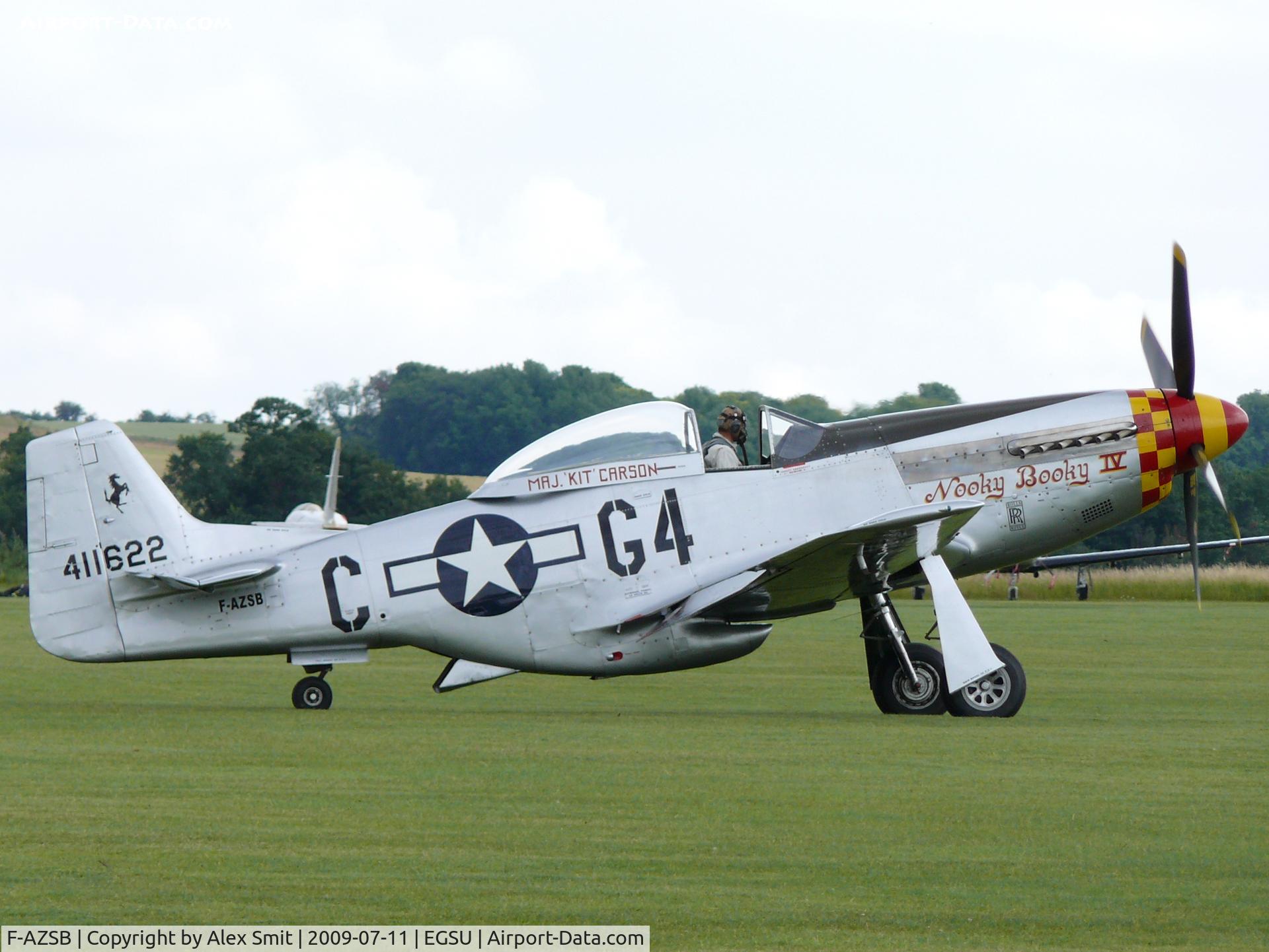F-AZSB, 1944 North American P-51D Mustang C/N 122-40967, North American P-51D Mustang F-AZSB Societe de development & promotion d'aviation painted as US Air Force 44-11622/G4-C Nooky Booky IV