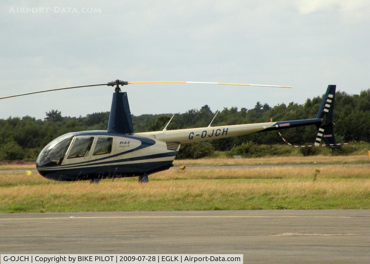 G-OJCH, 2008 Robinson R44 II C/N 12323, VISITING R44 CLIPPER II