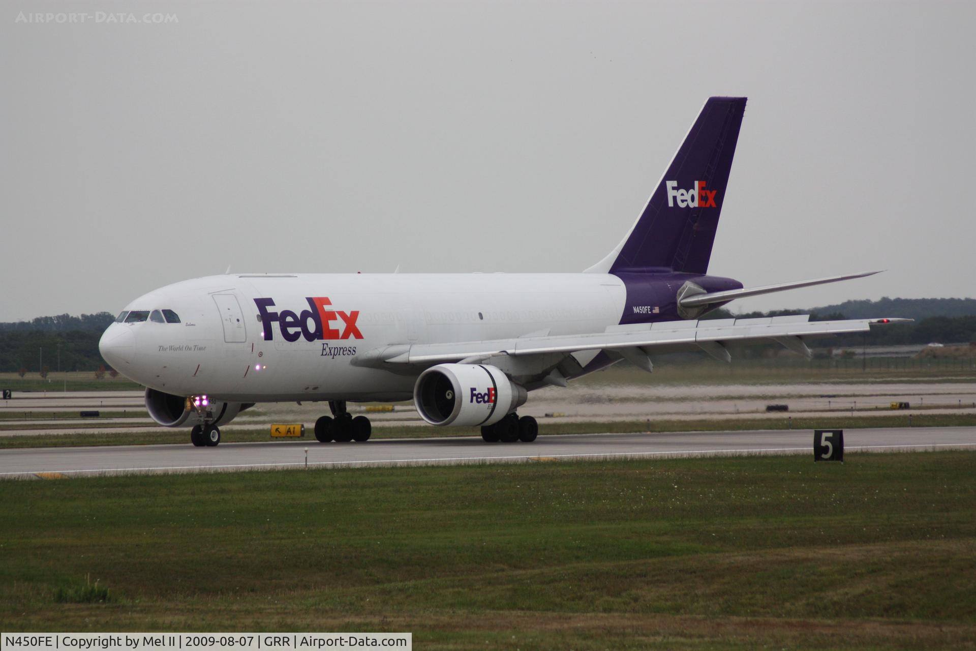 N450FE, 1984 Airbus A310-222F C/N 162, FDX732 - KMEM-KGRR - Landing RWY 26L