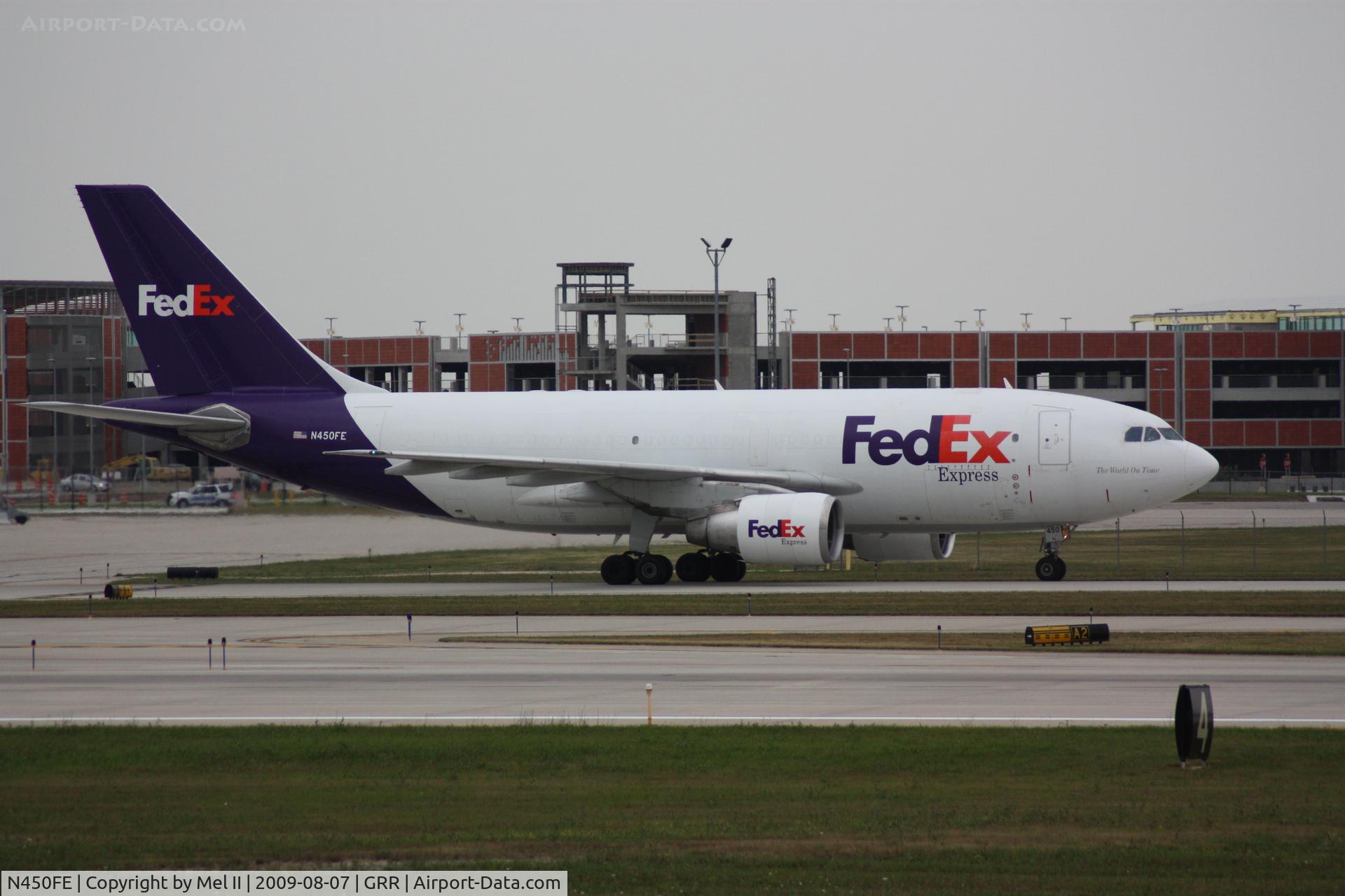 N450FE, 1984 Airbus A310-222F C/N 162, FDX732 - KMEM-KGRR - Taxi From Landing RWY 26L