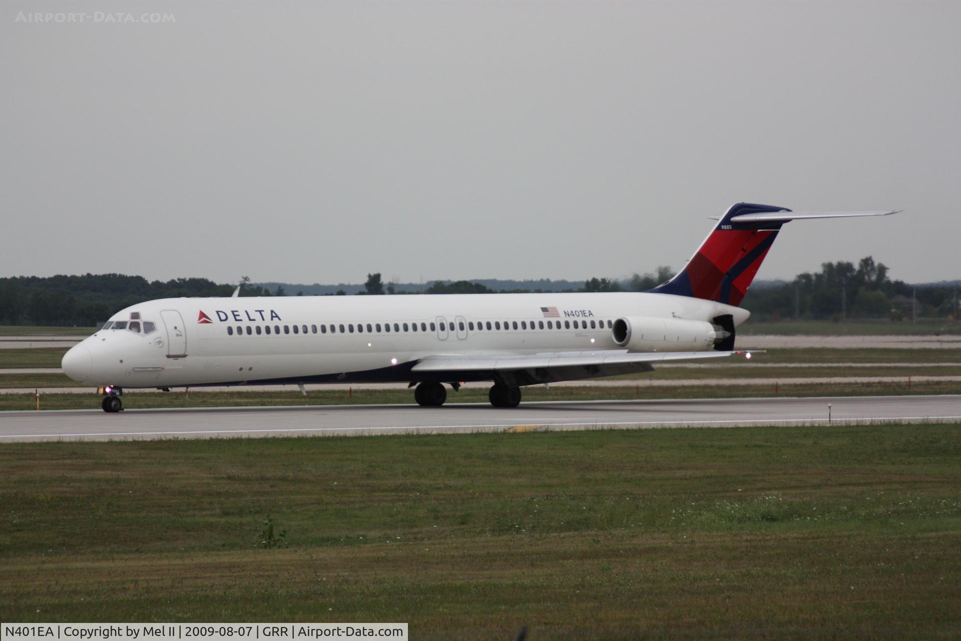 N401EA, 1975 Douglas DC-9-51 C/N 47682, NWA1682 - KDTW-KGRR - Landing RWY 26L