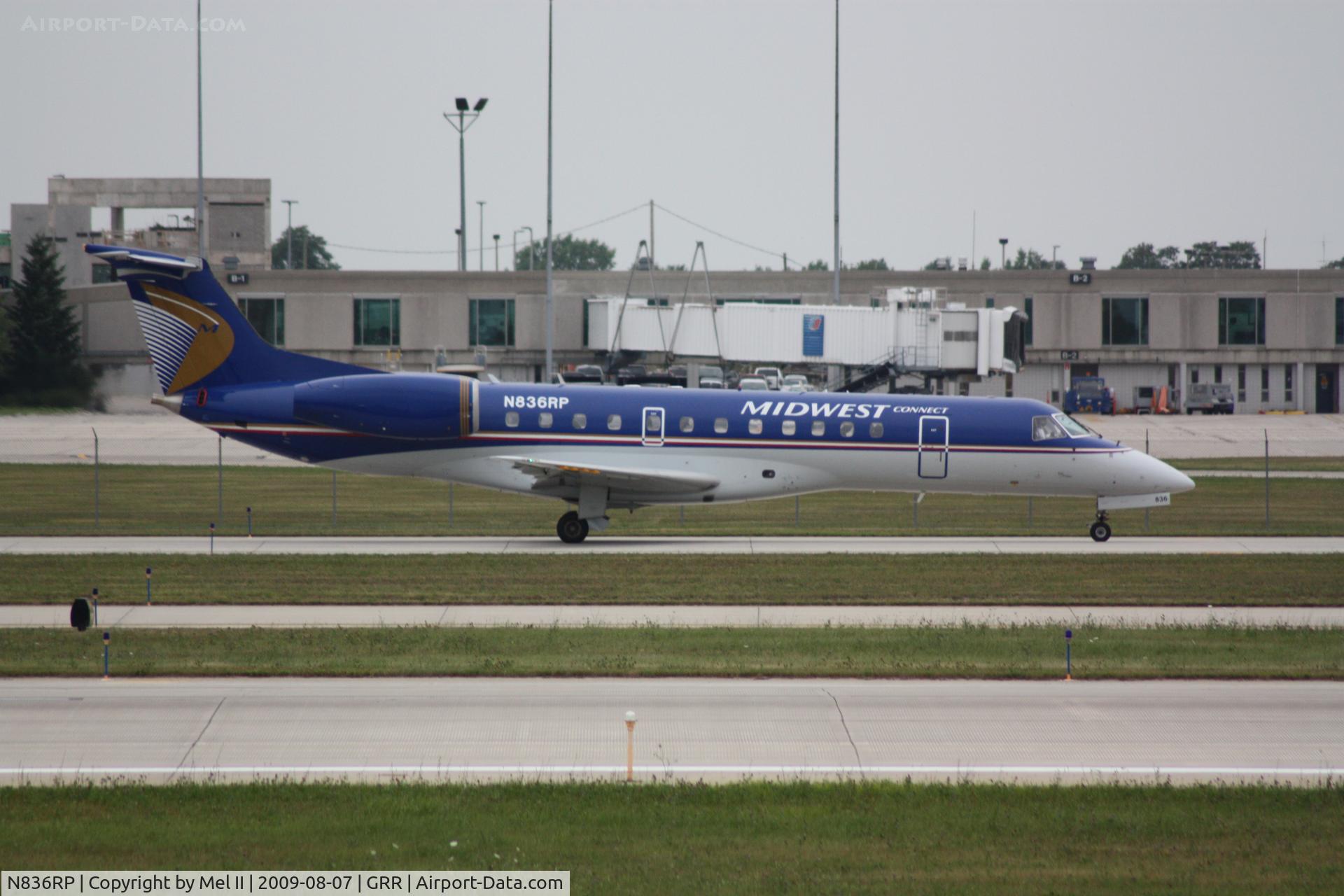 N836RP, 2003 Embraer ERJ-135LR (EMB-135LR) C/N 145713, CHQ1007 - KGRR-KMKE - Taxi For Departure RWY 26L