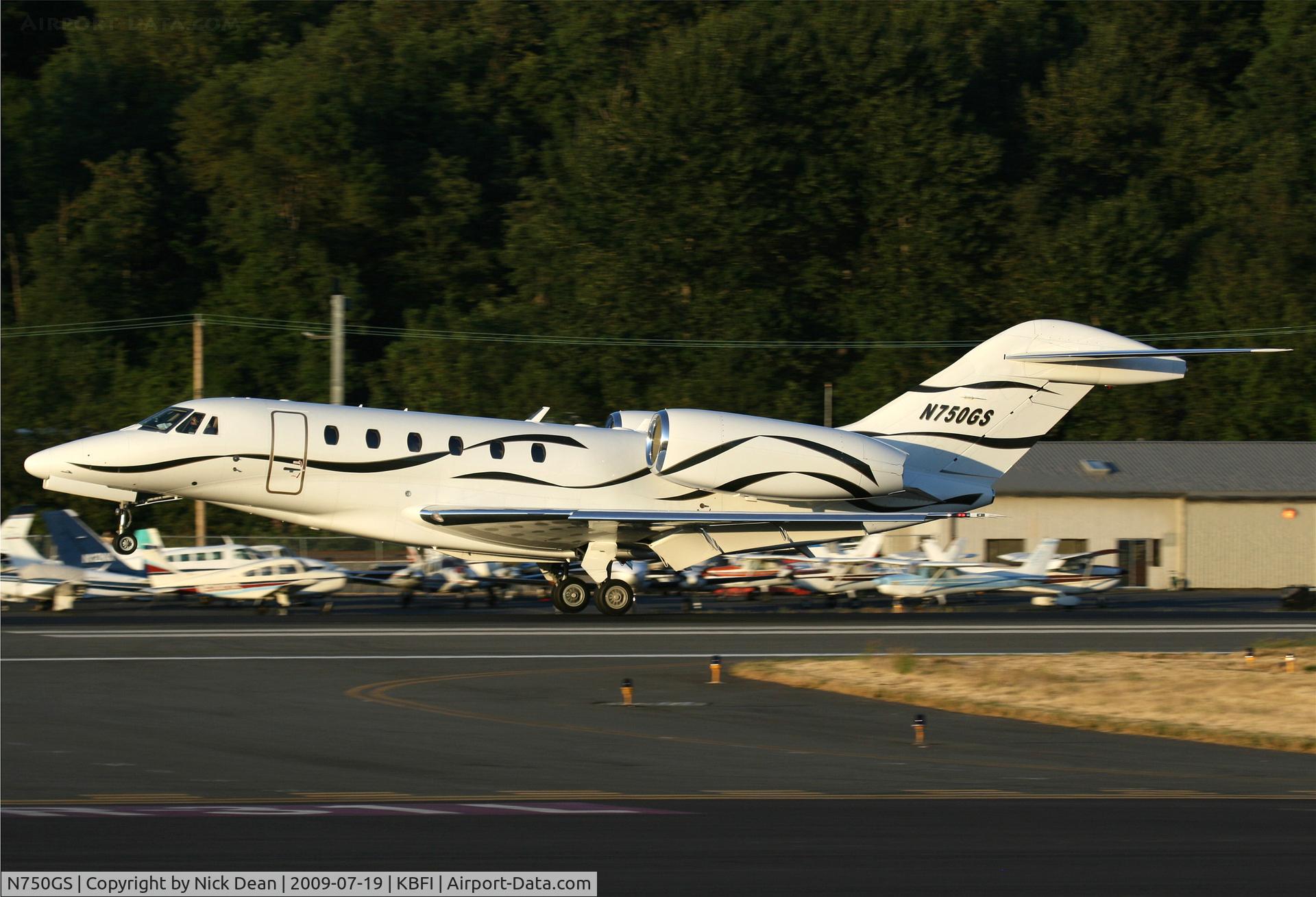 N750GS, 2001 Cessna 750 Citation X Citation X C/N 750-0152, KBFI
