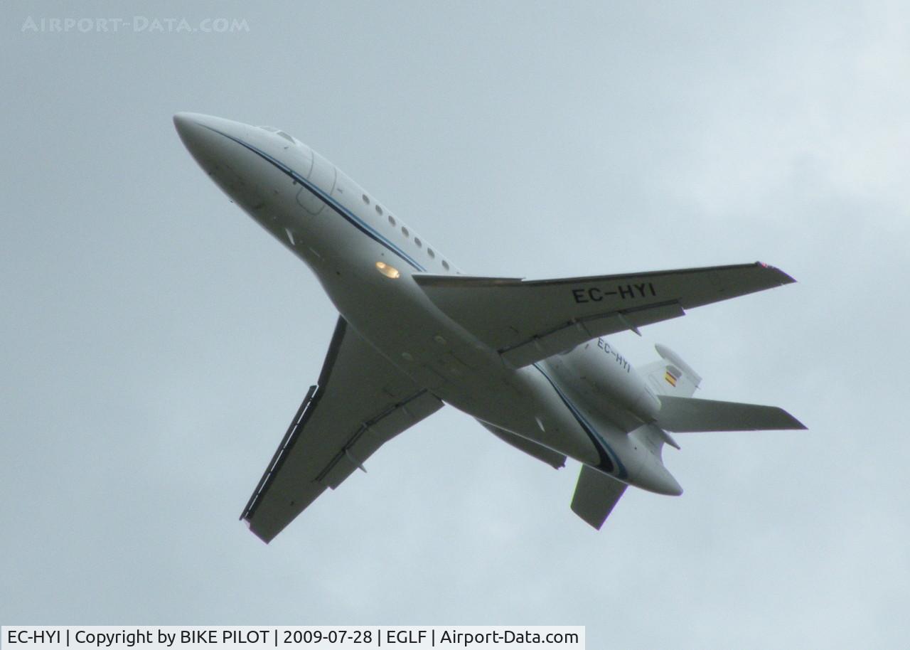EC-HYI, Dassault Falcon 2000 C/N 150, CLIMBOUT FROM RWY 24