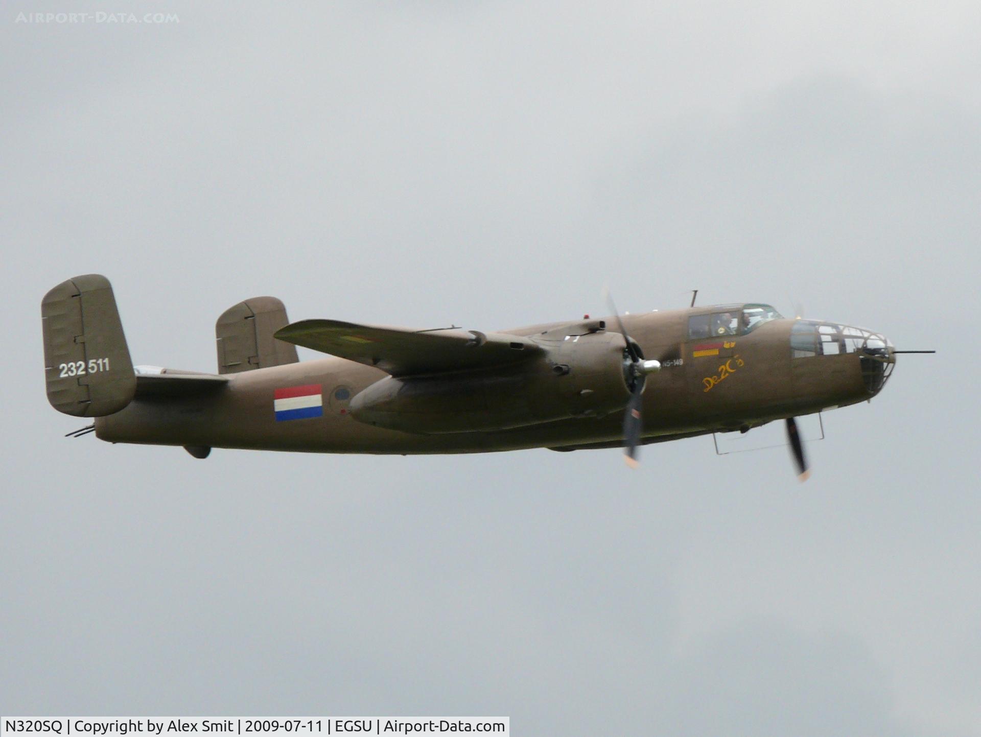 N320SQ, 1944 North American B-25N Mitchell C/N 108-32782, North American TB-25N Mitchell N320SQ Royal Netherlands Air Force Historic Flight painted as Royal Netherlands Indies Air Force NS-149/42-32511 Sarinah;