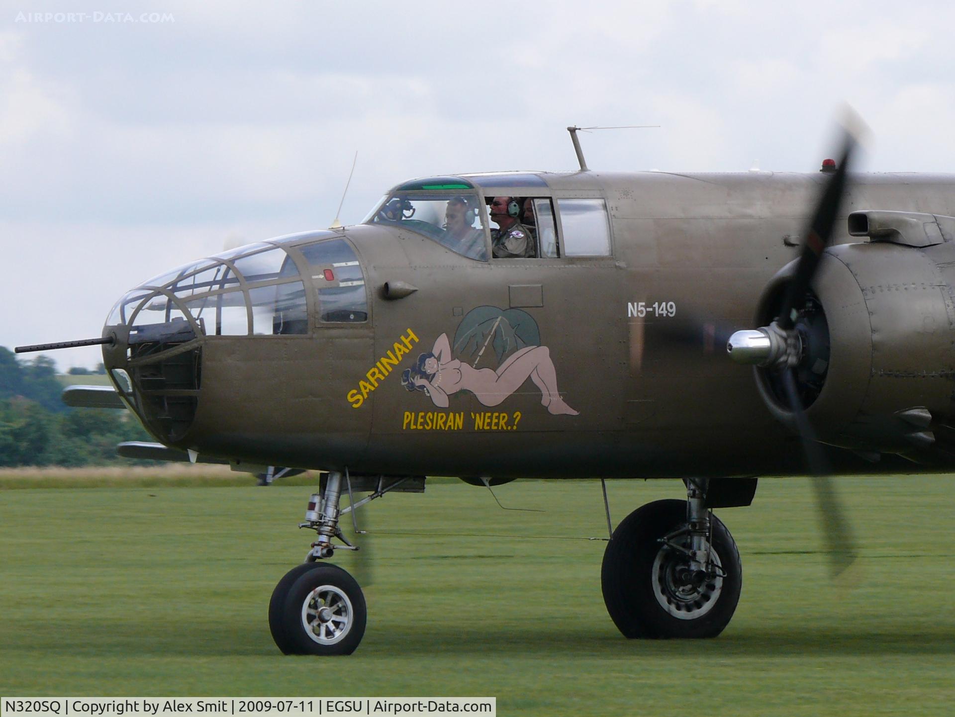 N320SQ, 1944 North American B-25N Mitchell C/N 108-32782, North American TB-25N Mitchell N320SQ Royal Netherlands Air Force Historic Flight painted as Royal Netherlands Indies Air Force NS-149/42-32511 Sarinah;
