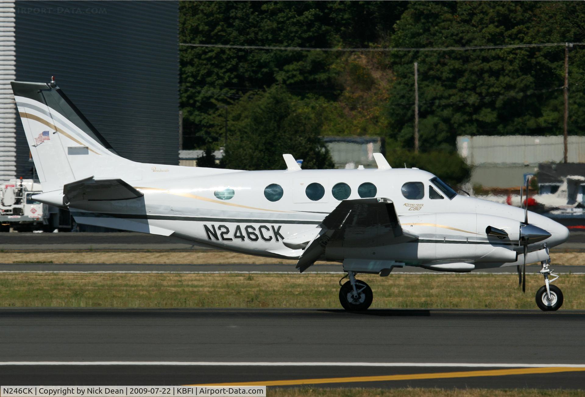 N246CK, 1976 Beech C90 King Air C/N LJ-694, KBFI