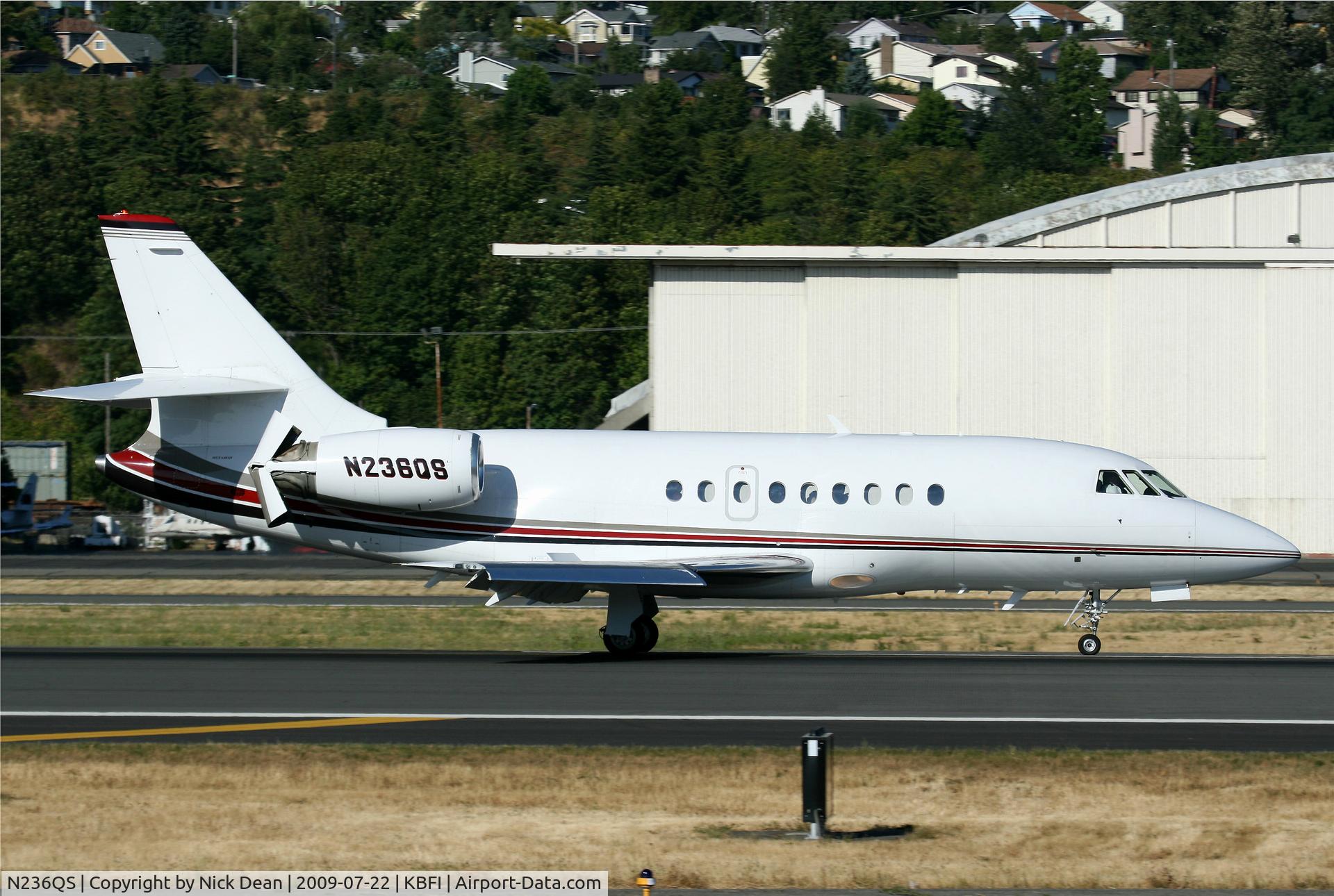 N236QS, 2000 Dassault Falcon 2000 C/N 136, KBFI