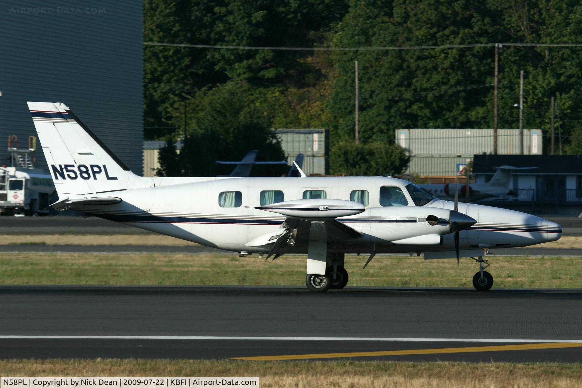 N58PL, Piper PA-31T2 Cheyenne IIXL C/N 31T-8166024, KBFI