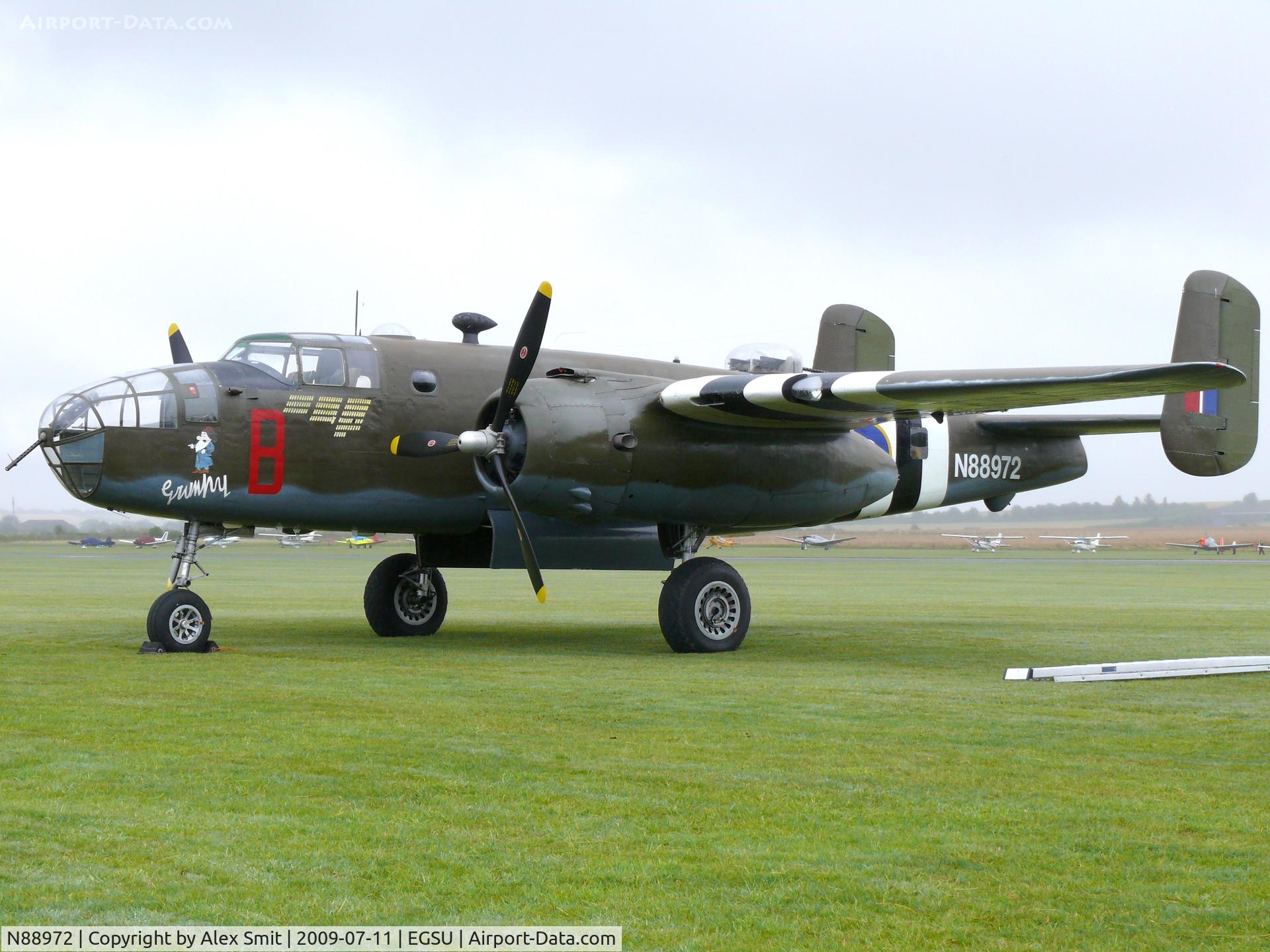 N88972, 1943 North American B-25D Mitchell C/N 100-23644, North American B-25D Mitchell Historic Flight Foundation painted as Royal Air Force KL161/BVD Grumpy