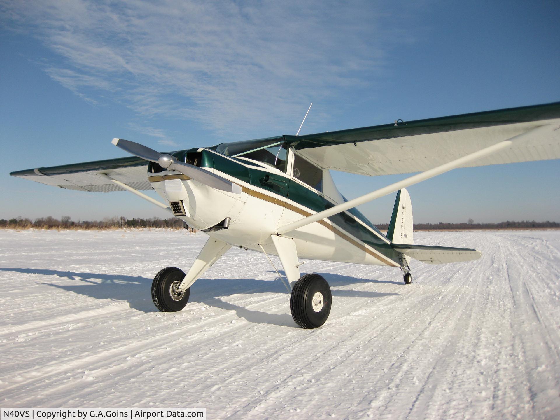 N40VS, 1940 Luscombe 8A C/N 1306, N40VS on West Twin River WI.