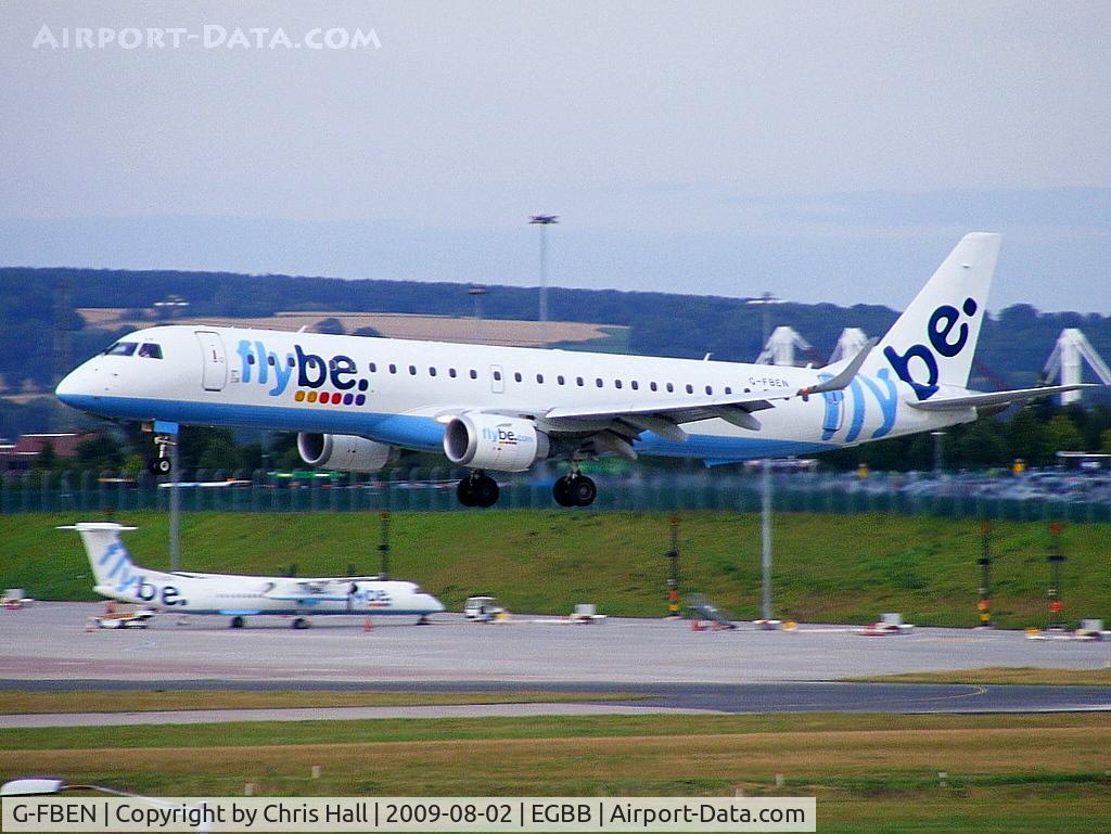 G-FBEN, 2008 Embraer 195LR (ERJ-190-200LR) C/N 19000213, flybe
