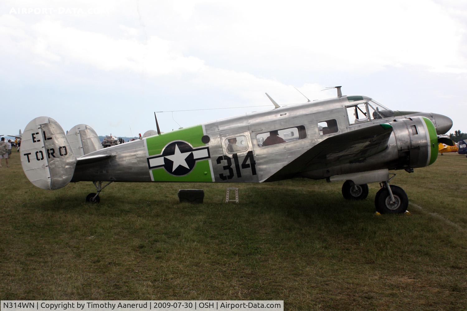 N314WN, 1952 Beech C-45H Expeditor C/N AF-566, 1952 Beech C-45H, c/n: 52-10636