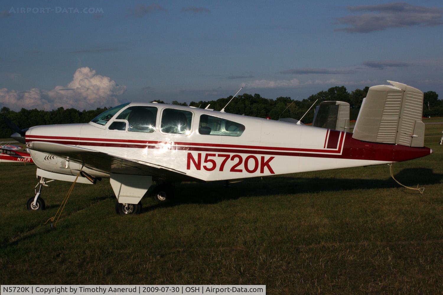 N5720K, 1964 Beech S35 Bonanza C/N D-7520, 1964 Beech S35, c/n: D-7520