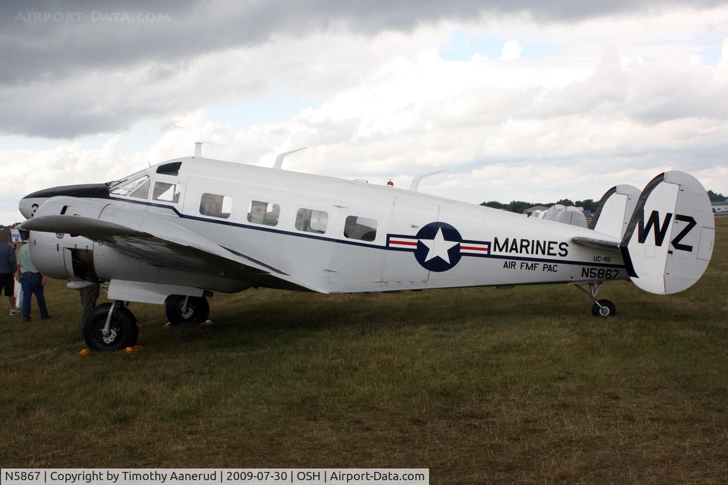 N5867, 1957 Beech E18S C/N BA-333, 1957 Beech E18S, c/n: BA-333