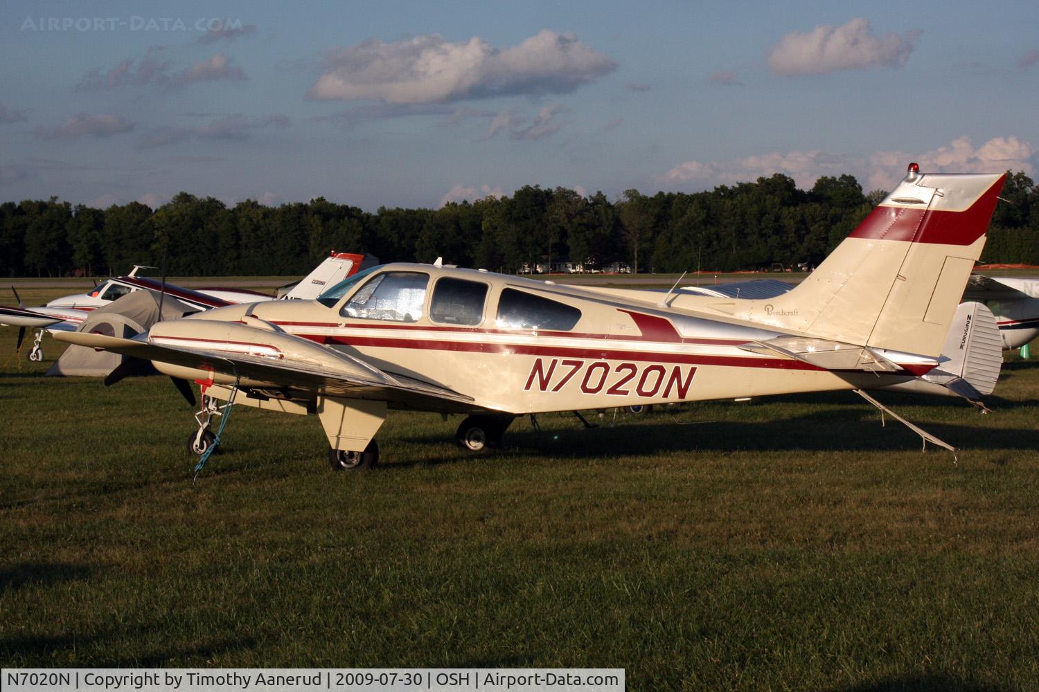 N7020N, 1967 Beech D55 Baron C/N TE-468, 1967 Beech D55, c/n: TE-468