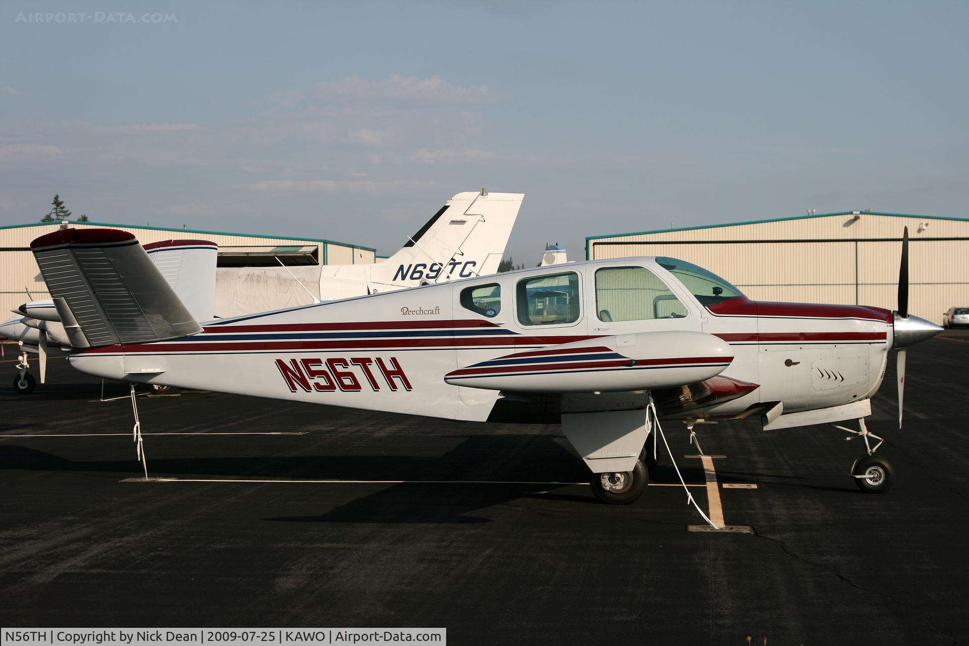 N56TH, Beech G35 Bonanza C/N D4571, KAWO