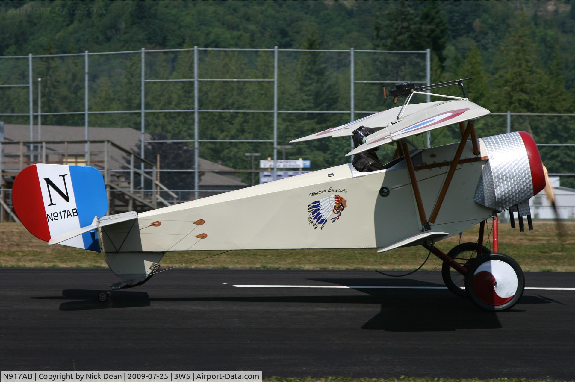 N917AB, 2002 Nieuport 11 Replica C/N 010, 3W5