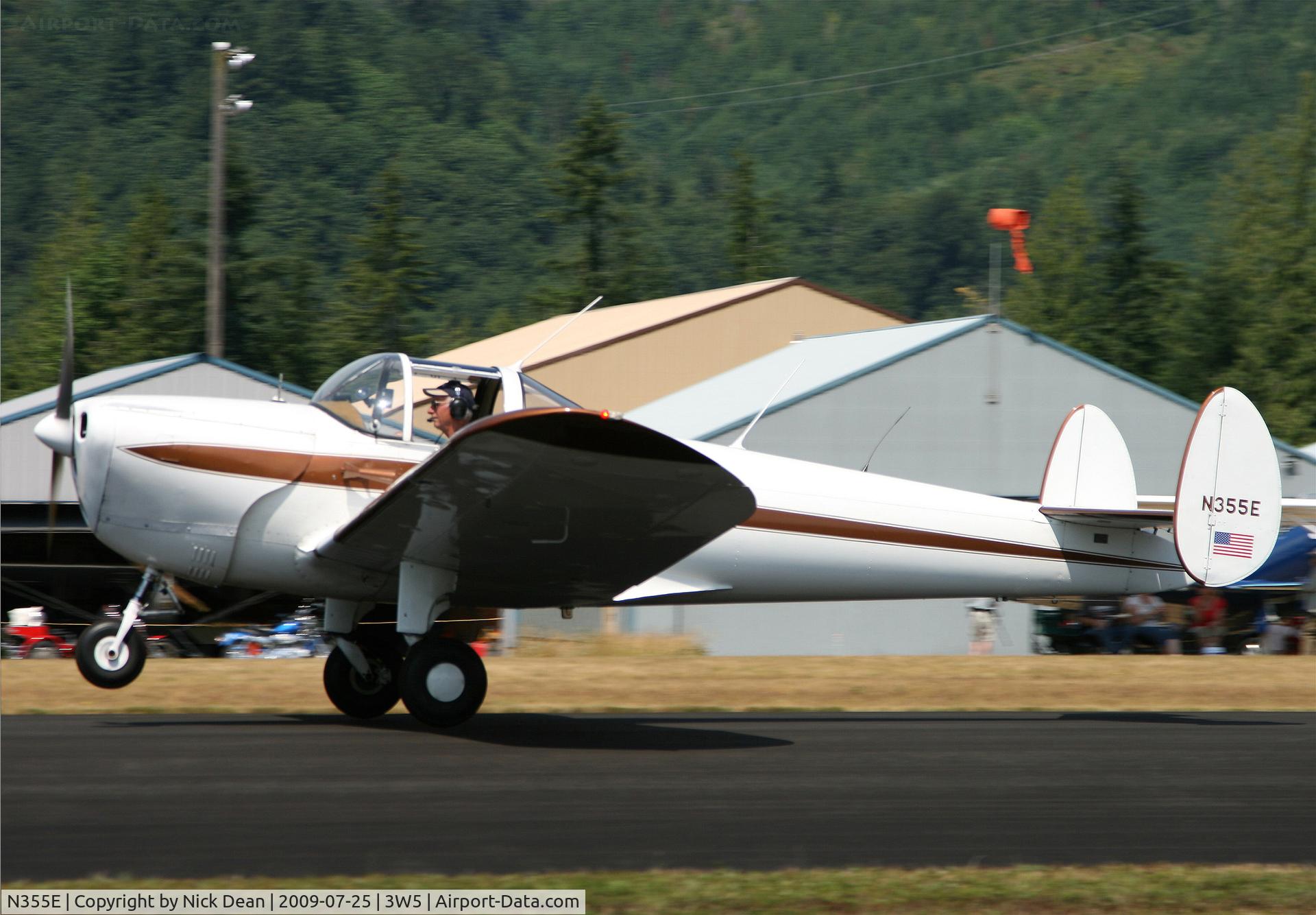N355E, 1950 Erco 415G Ercoupe C/N 5046, 3W5
