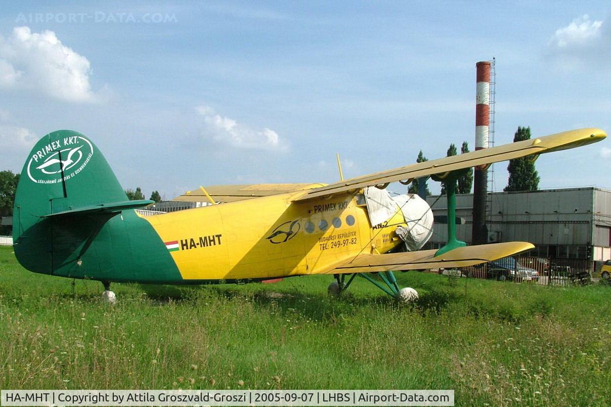 HA-MHT, 1974 PZL-Mielec AN-2R C/N 1G155-11, On Budaörs, yet the previous owner, Primex with a Ltd. painting.