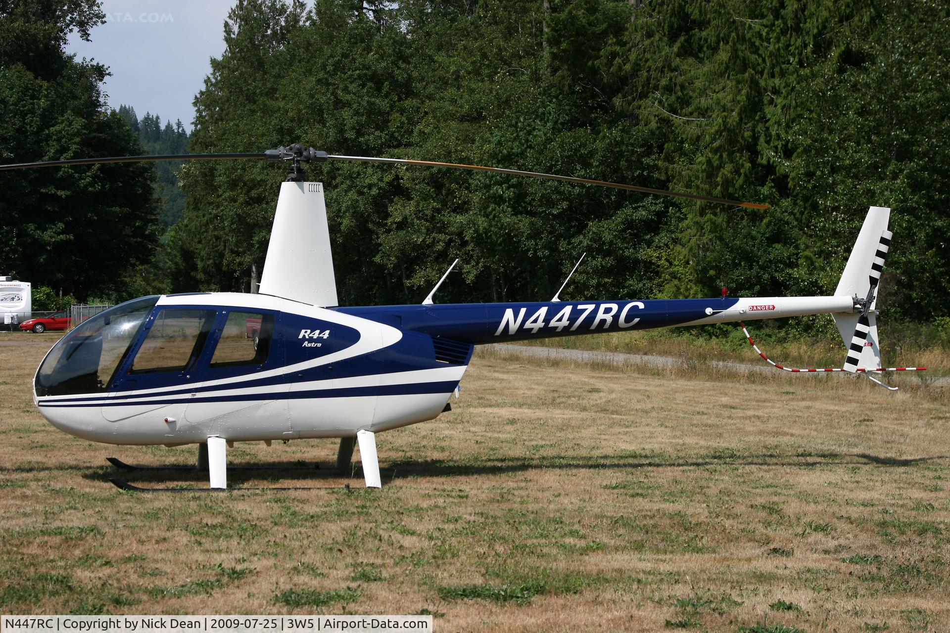 N447RC, 1995 Robinson R44 C/N 0205, 3W5