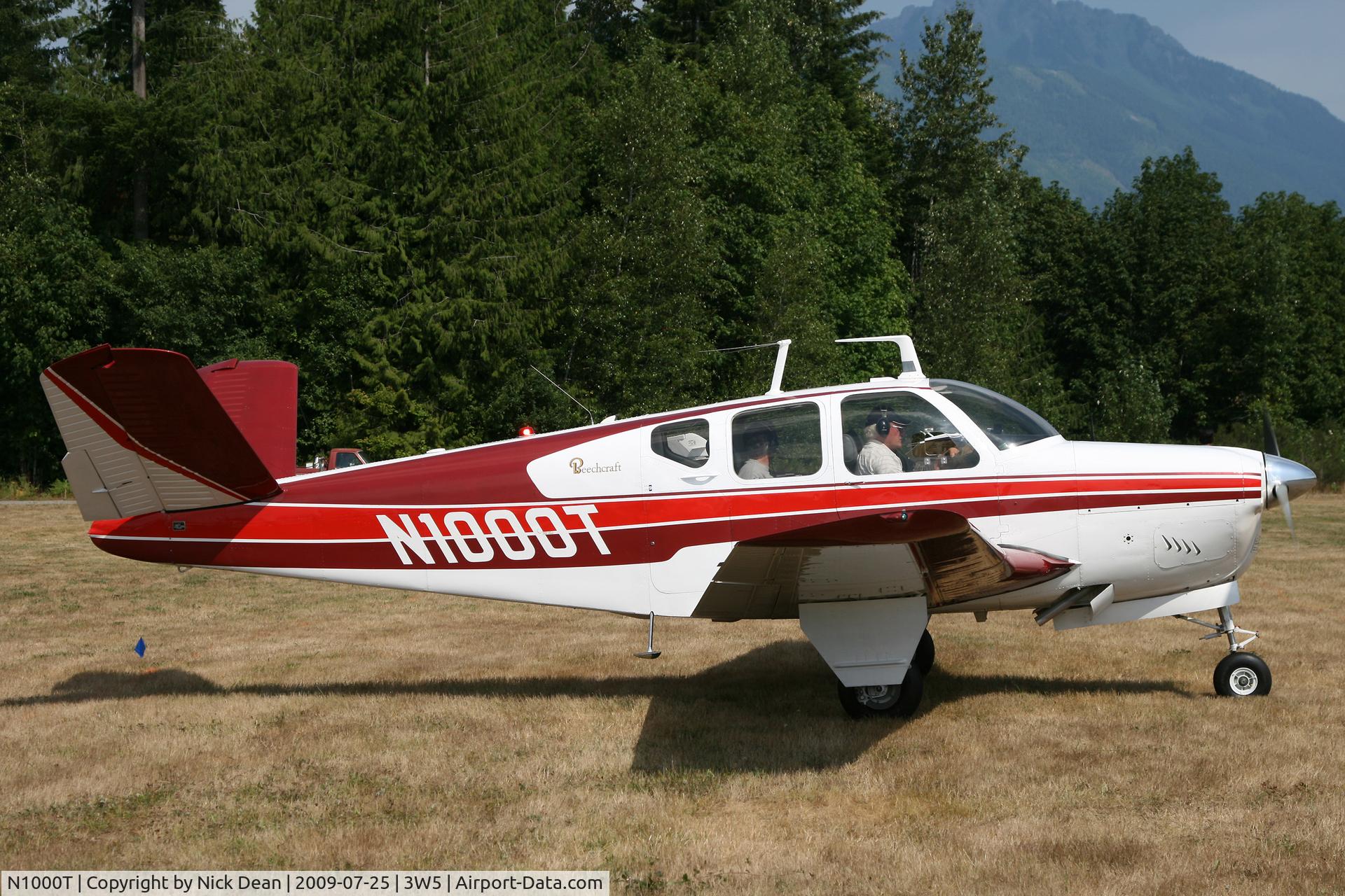 N1000T, 1957 Beech H35 Bonanza C/N D-4980, 3W5