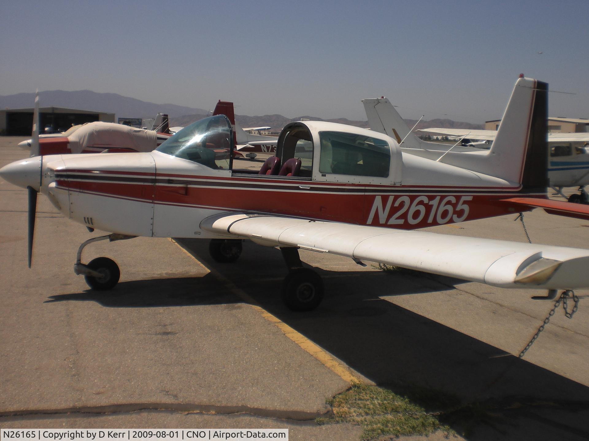 N26165, 1977 Grumman American AA-5A Cheetah C/N AA5A0457, Pre flight