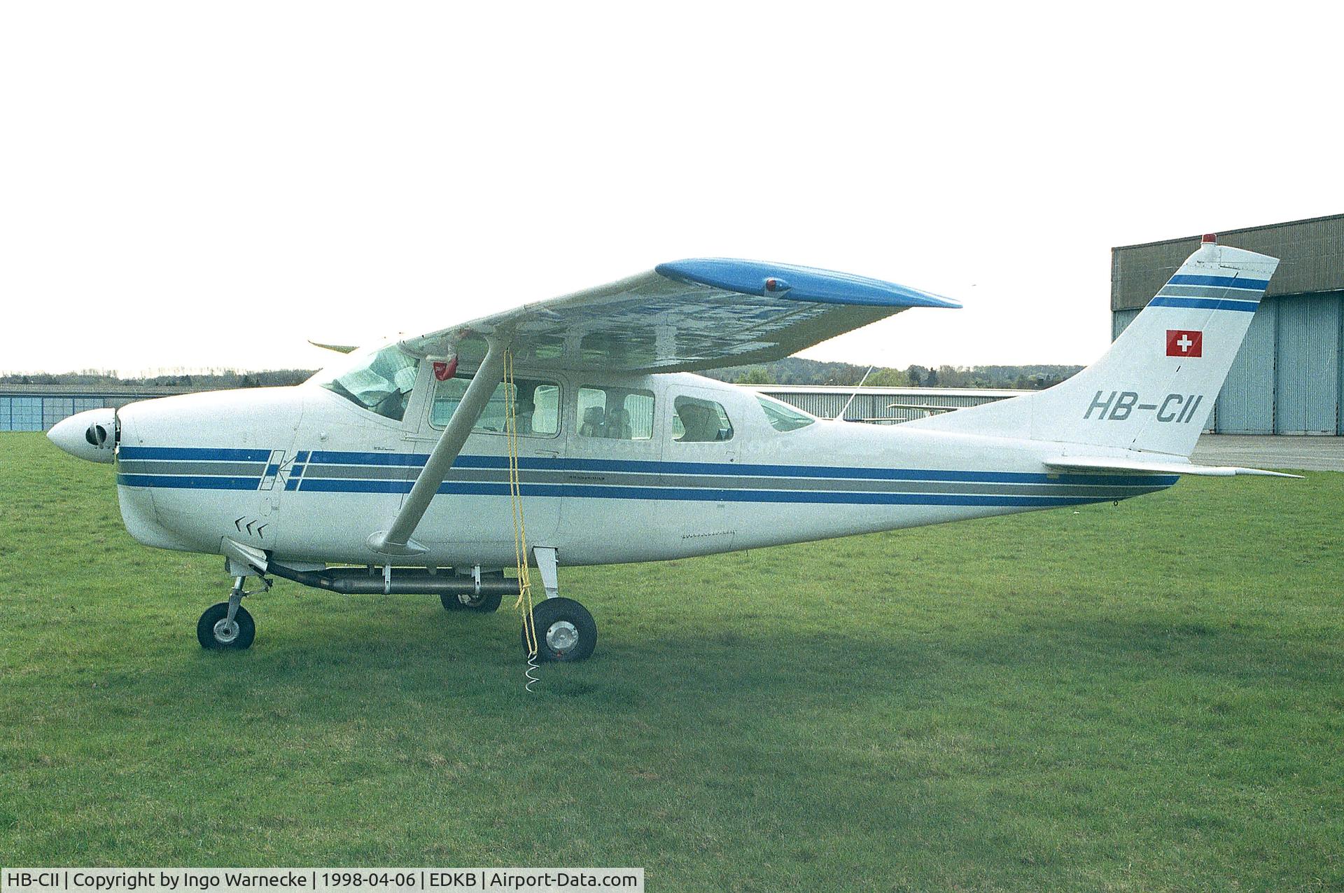 HB-CII, 1964 Cessna 210D Centurion C/N 21058321, Cessna 210D Centurion at Bonn-Hangelar airfield