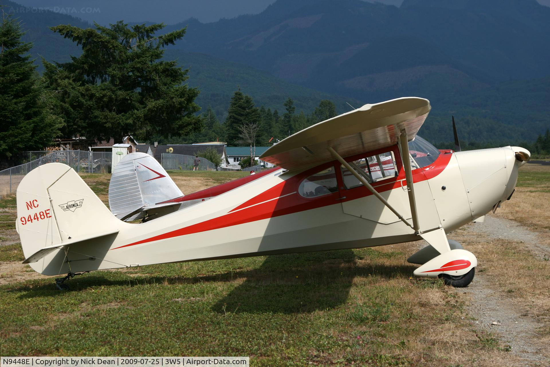 N9448E, 1946 Aeronca 11AC Chief C/N 11AC-1085, 3W5