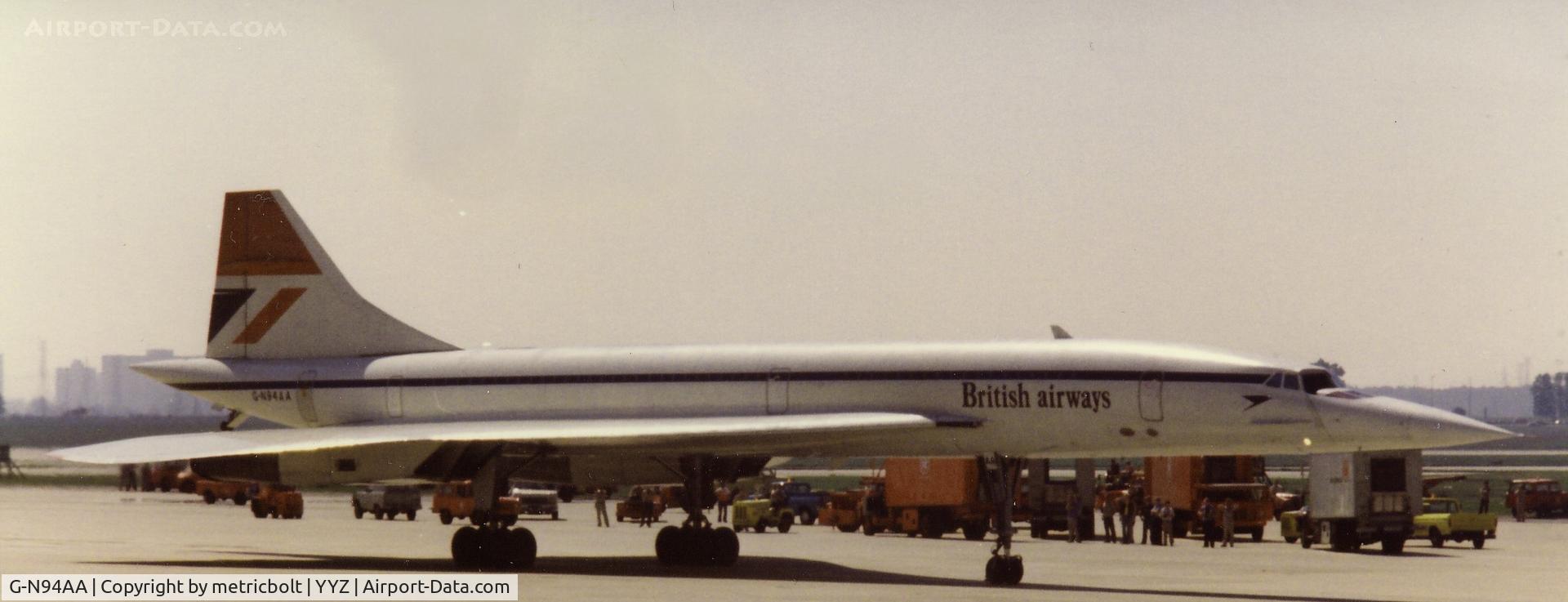 G-N94AA, 1974 Aerospatiale-BAC Concorde 1-102 C/N 100-006, Re-registered as G-BOAA 1980