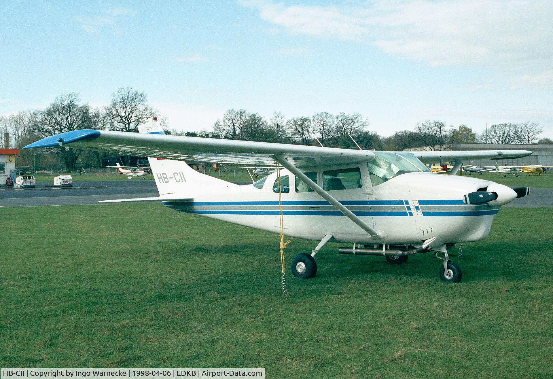 HB-CII, 1964 Cessna 210D Centurion C/N 21058321, Cessna 210D Centurion at Bonn-Hangelar airfield