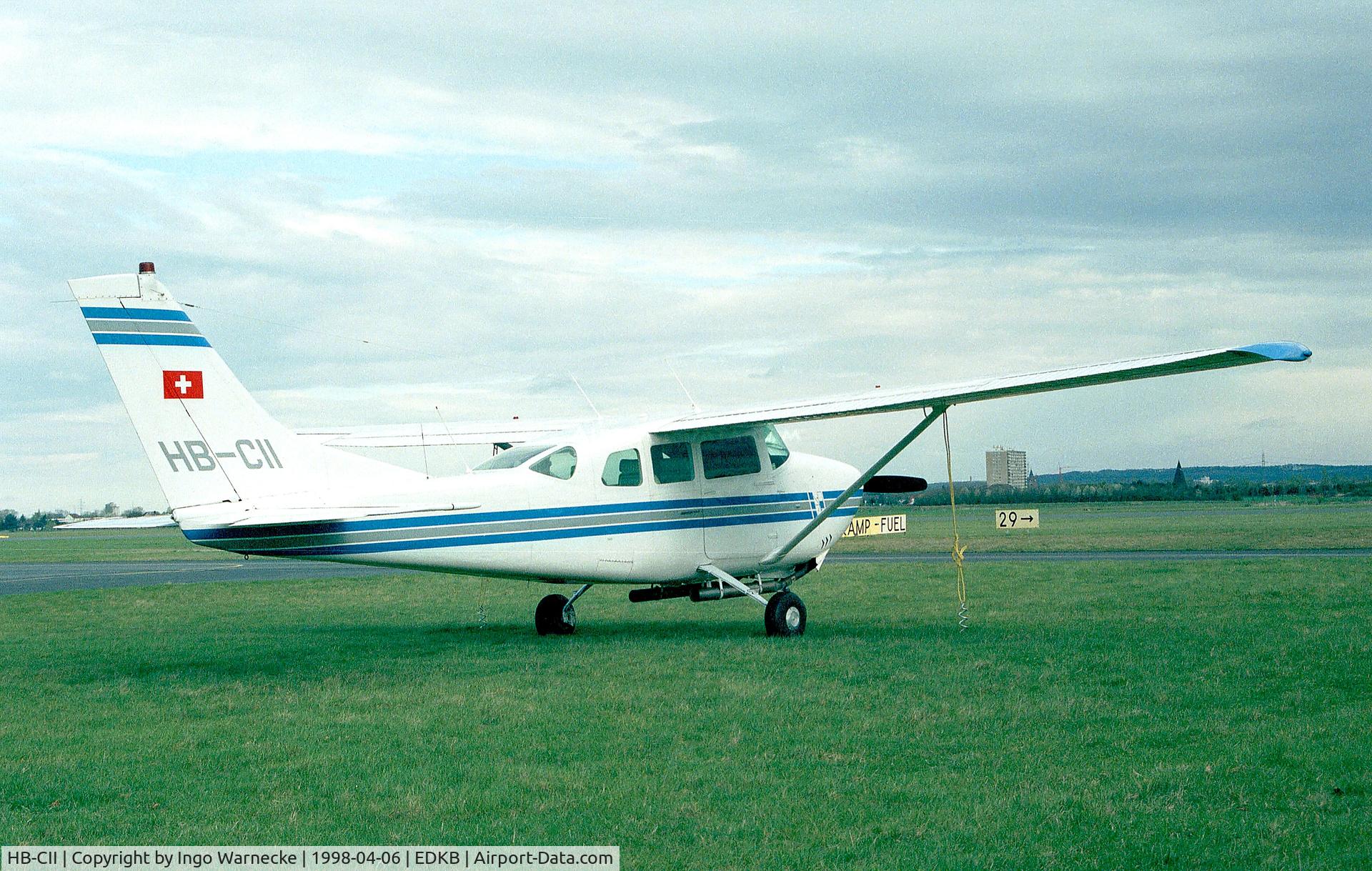 HB-CII, 1964 Cessna 210D Centurion C/N 21058321, Cessna 210D Centurion at Bonn-Hangelar airfield