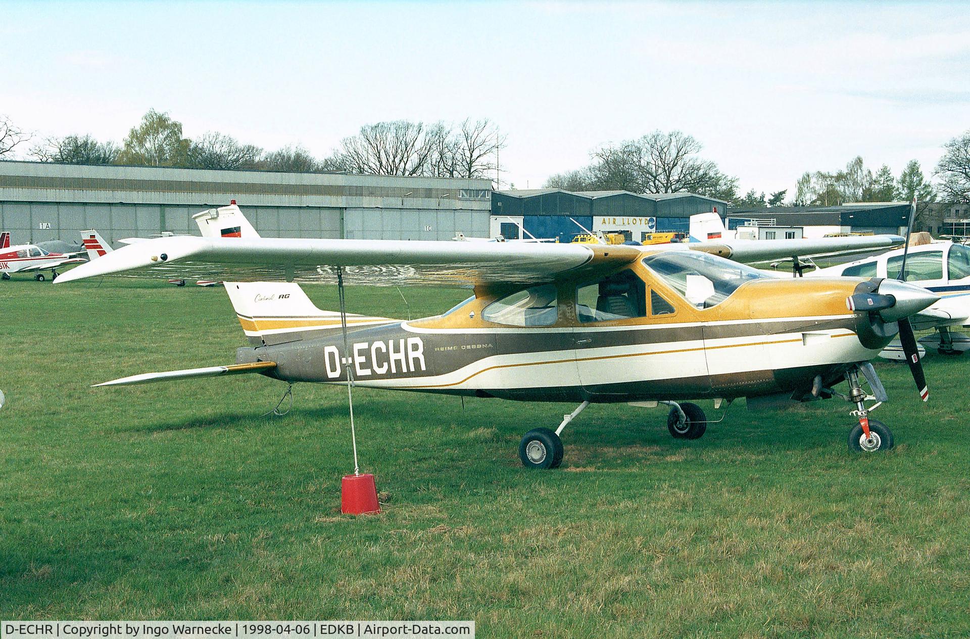 D-ECHR, Reims FR177RG Cardinal RG C/N F17700008/00106, Cessna (Reims) FR177RG Cardinal RG at Bonn-Hangelar airfield