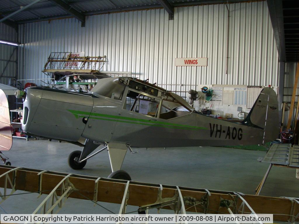 G-AOGN, 1955 Auster J-5R Alpine C/N 3301, Latest Photo of restoration VH-AOG