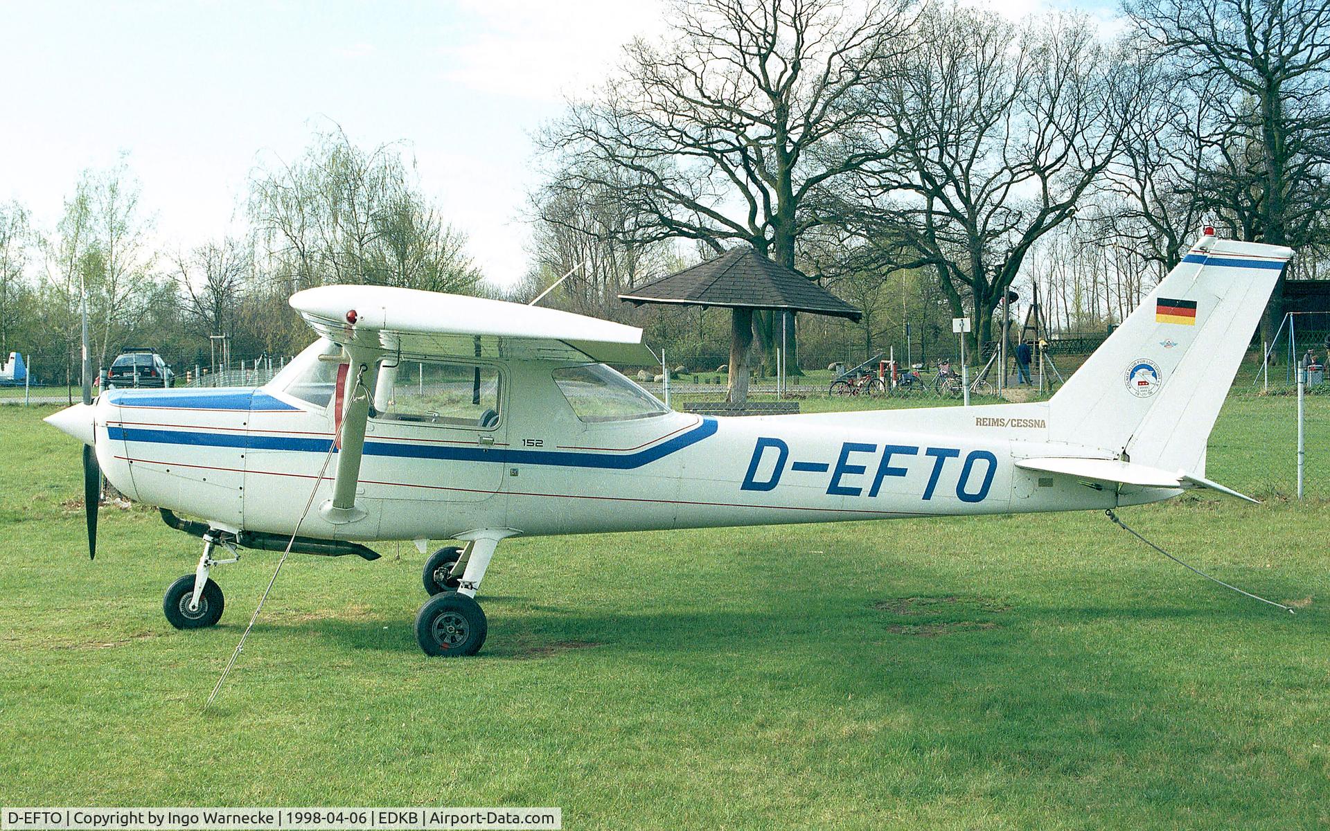 D-EFTO, Reims F152 C/N 1958, Cessna (Reims) F152 at Bonn-Hangelar airfield