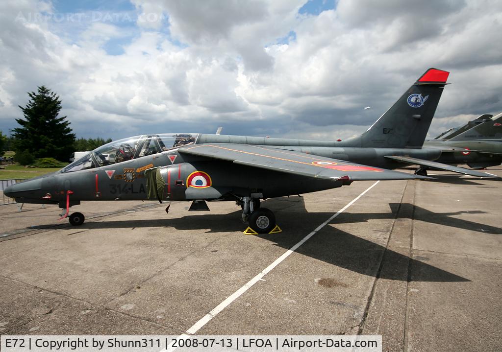 E72, Dassault-Dornier Alpha Jet E C/N E72, Displayed during LFOA Airshow 2008